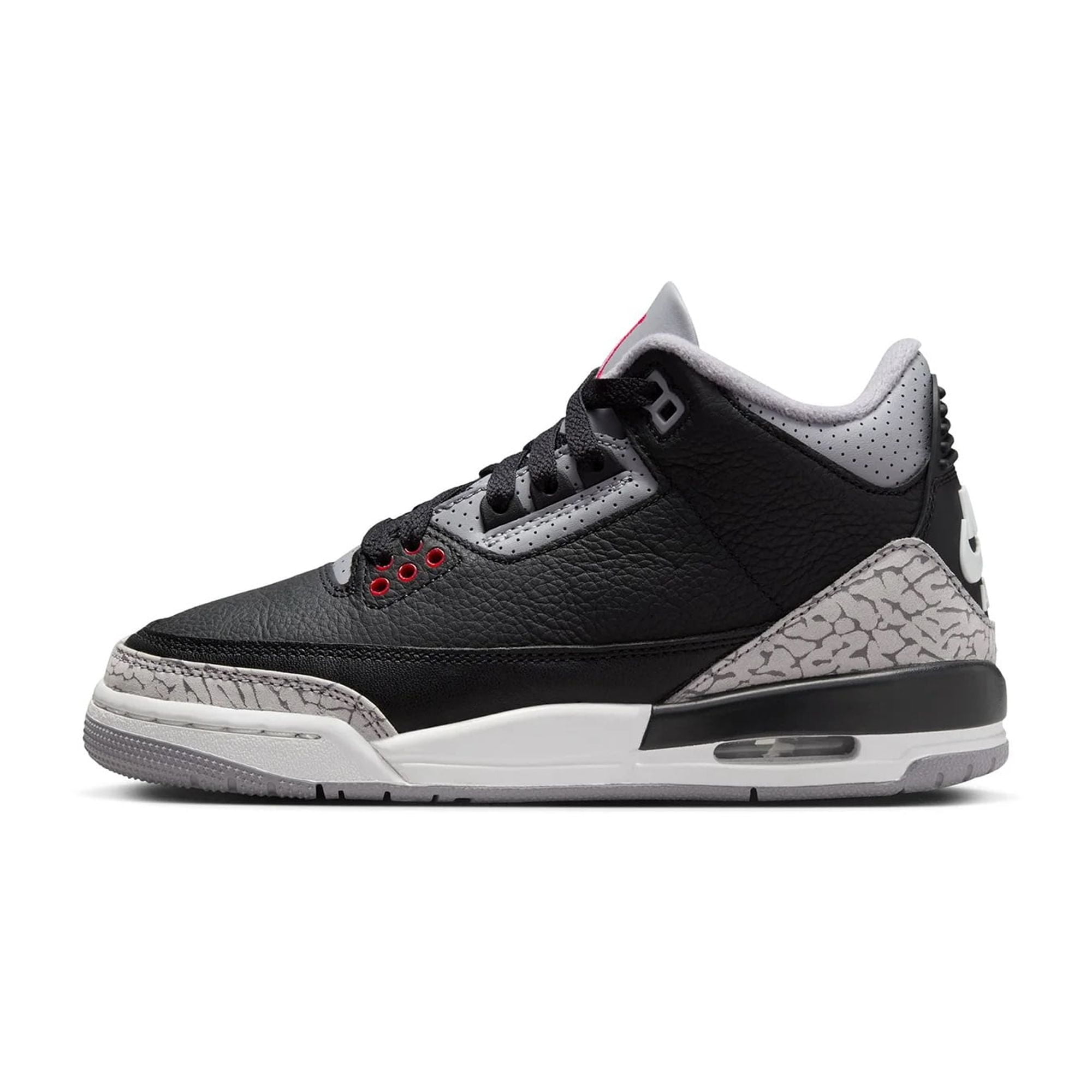 Jordan 3 Retro Black Cement Basketball Shoes (Black, 4 US Big Kid) 29fqc