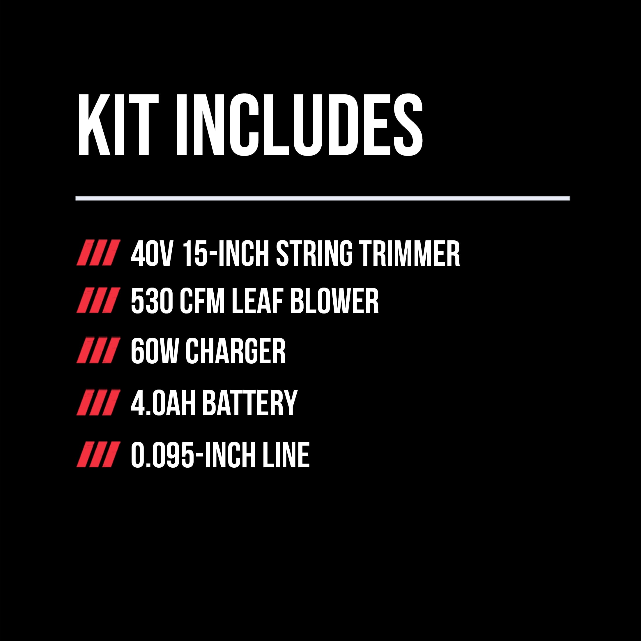 SKIL PWR CORE 40V Brushless 15-Inch String Trimmer Kit with 2.0Ah Battery and 60W Charger (Red, 15 in) adjg5