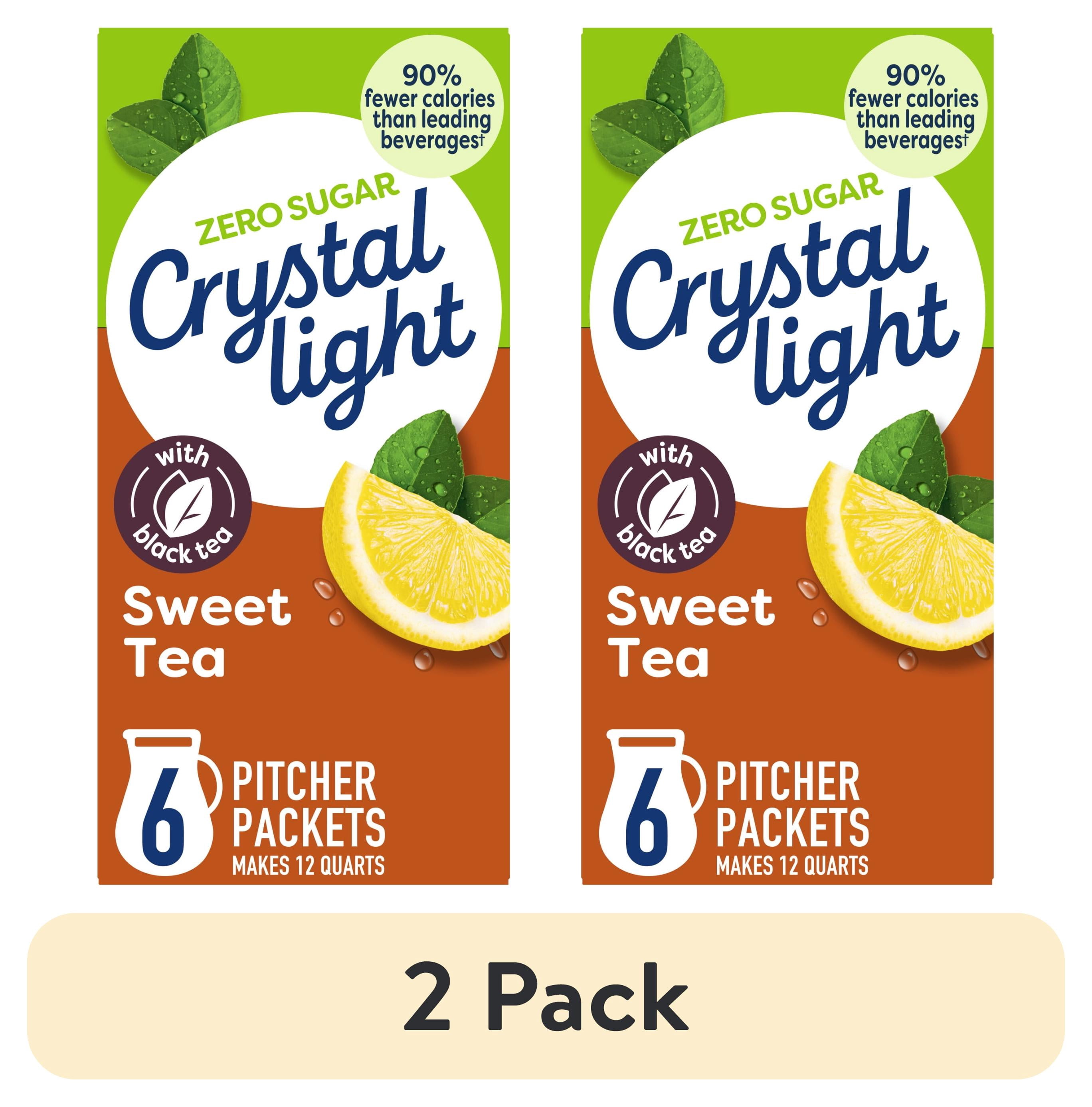 Crystal Light Sweet Tea Powdered Drink Mix, Low Calorie Refreshment (2 Pack, 1.56 oz) fr702
