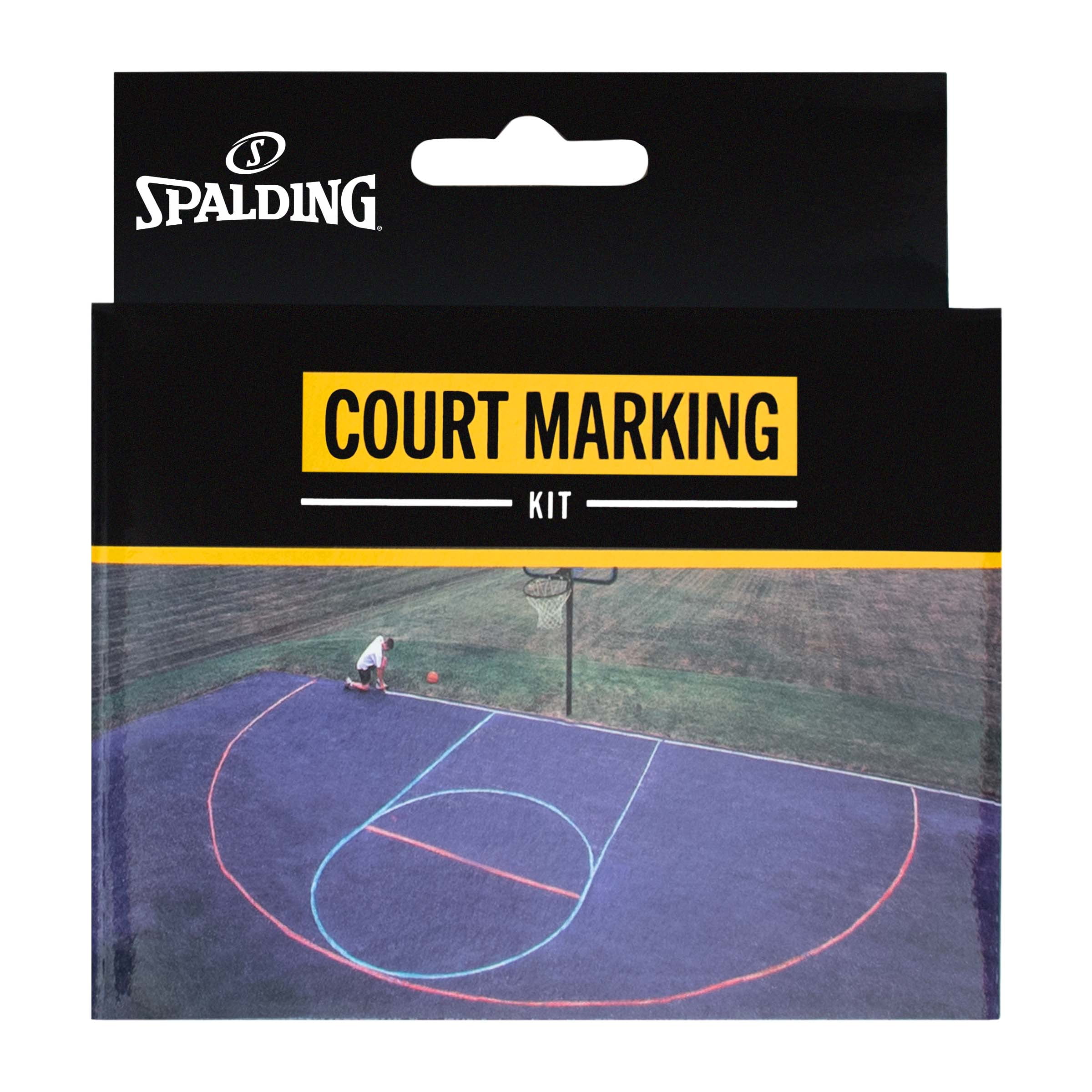 Spalding Outdoor Court Marking Kit for Basketball (Includes Three-Point Line, Free Throw Line, and Lane) wq8ke