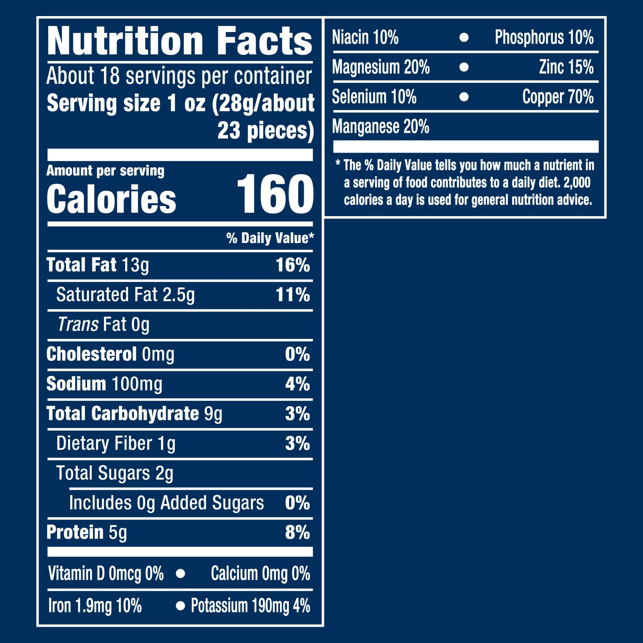 PLANTERS Deluxe Salted Whole Cashews, Roasted Nut Snack, Plant Based Protein (18.25 oz) 554a6