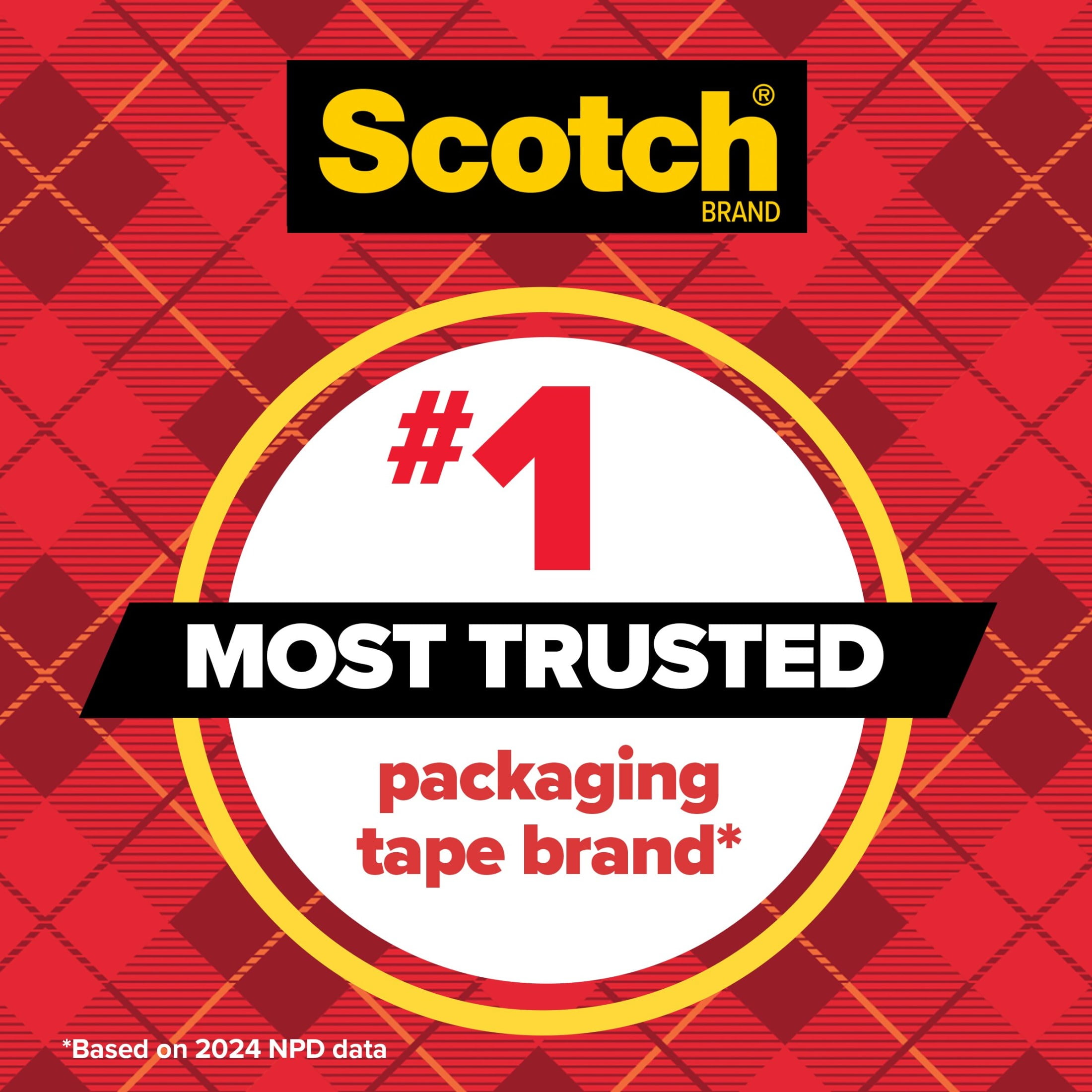 Scotch Heavy Duty Packaging Tape, Industrial Strength Shipping Tape with Dispenser (Clear, 1.88 in. x 921.6 in.) jf8qn