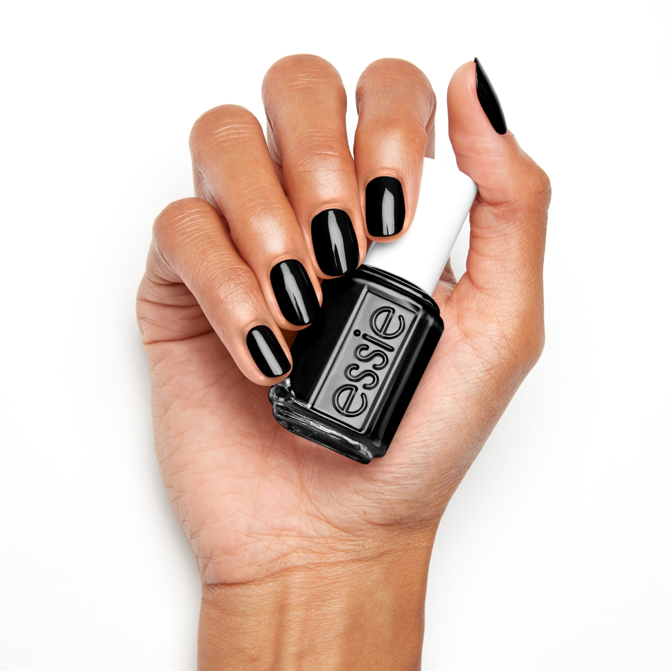 essie Nail Polish, Licorice Jet Black, Long-lasting Salon Quality Formula (Black, 0.46 fl oz) 80ymb