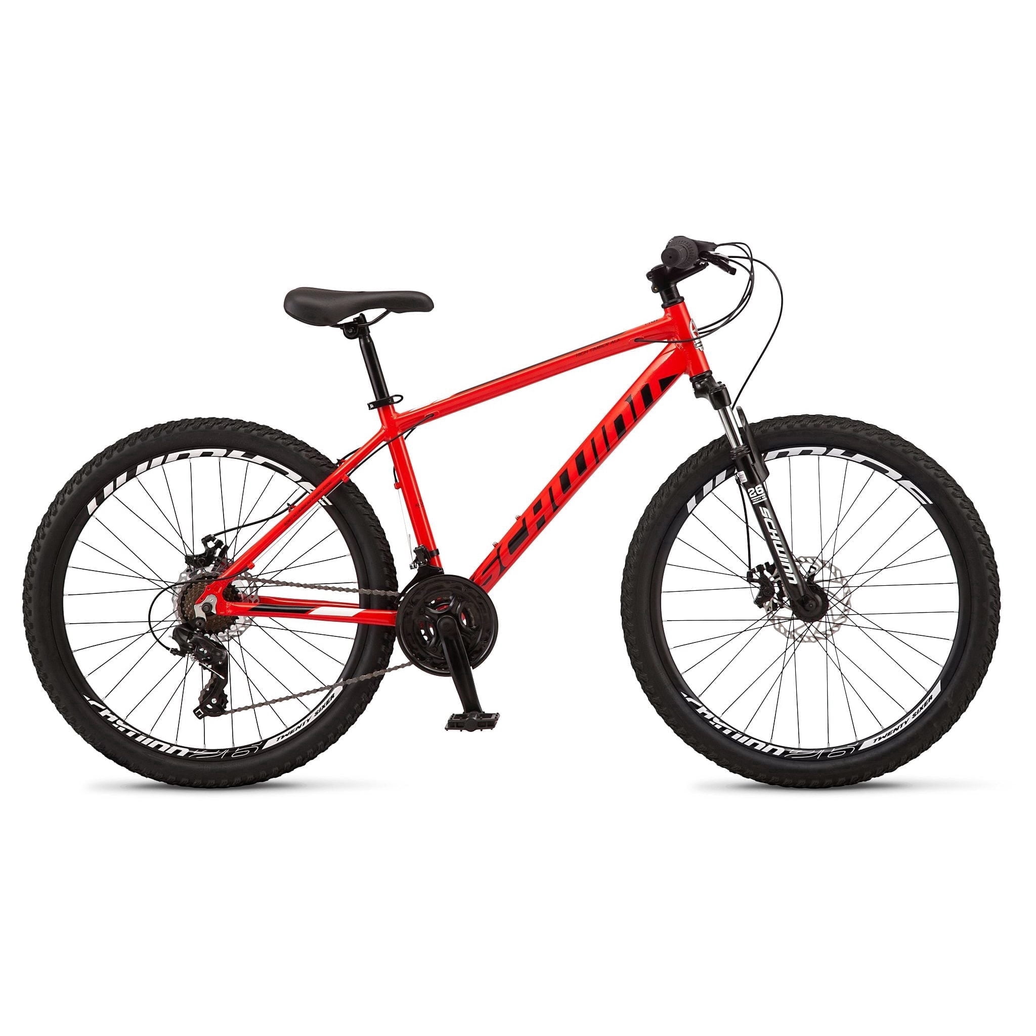 Schwinn High Timber ALX Mountain Bike (Red, 26 in Wheel, 21 Speeds) nynrh