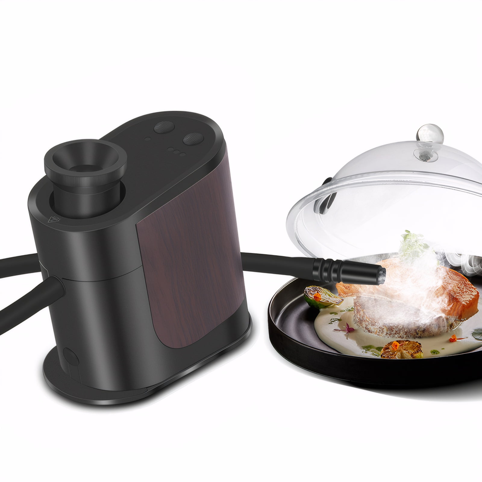 Eurhowing Handheld Electric Food Smoker Gun for Kitchen and Bartending (Black, 1 Unit) u25n4