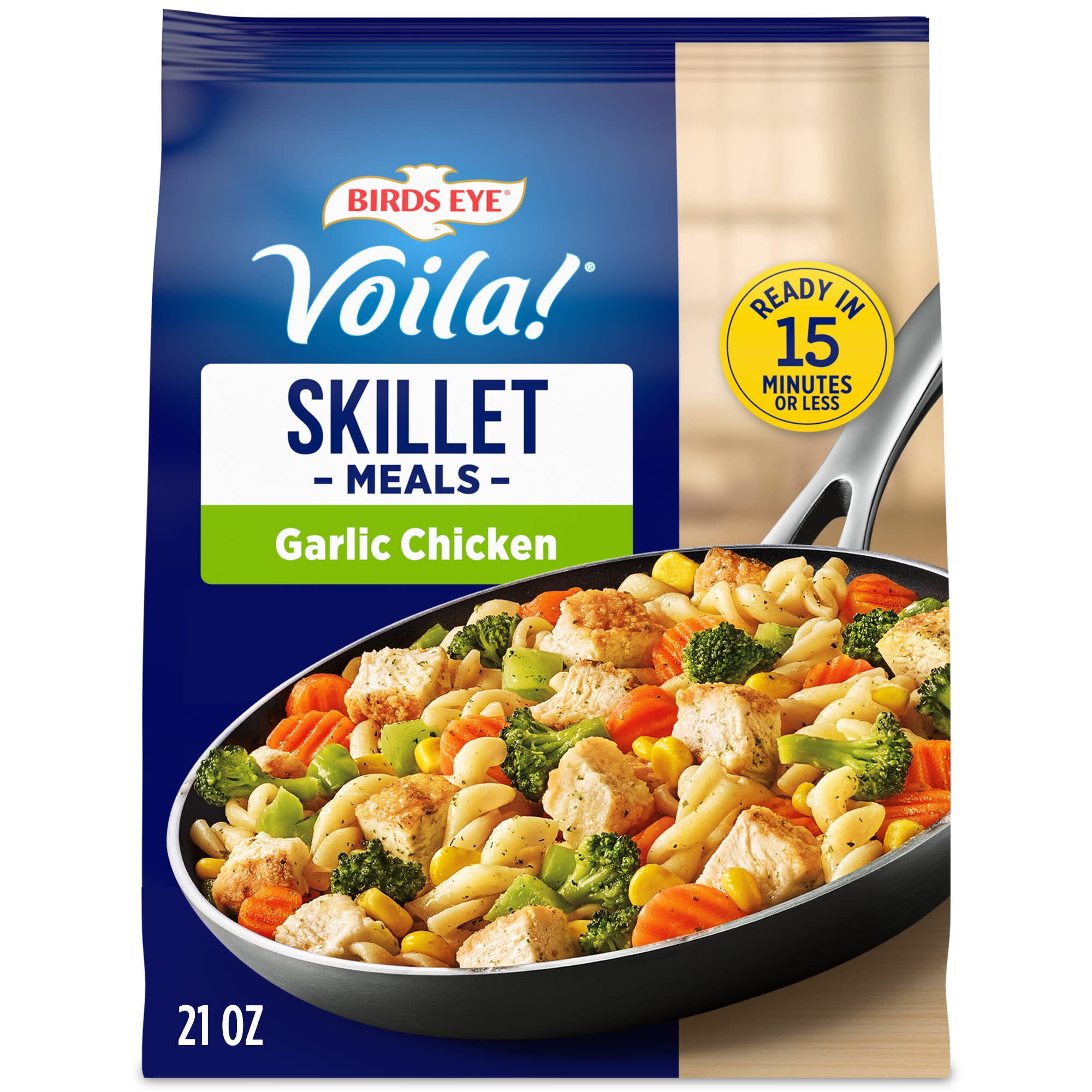 Birds Eye Voila! Garlic Chicken Skillet Meal with Pasta and Vegetables (21 oz) 8ofkk