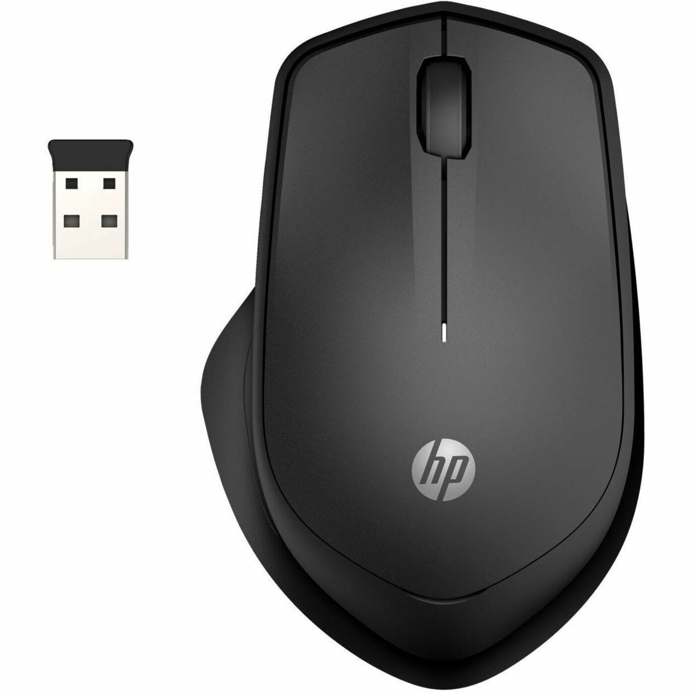 HP 285 Silent Wireless Mouse Ergonomic Optical Computer Accessory (Black, 1 Count) 7gz9l