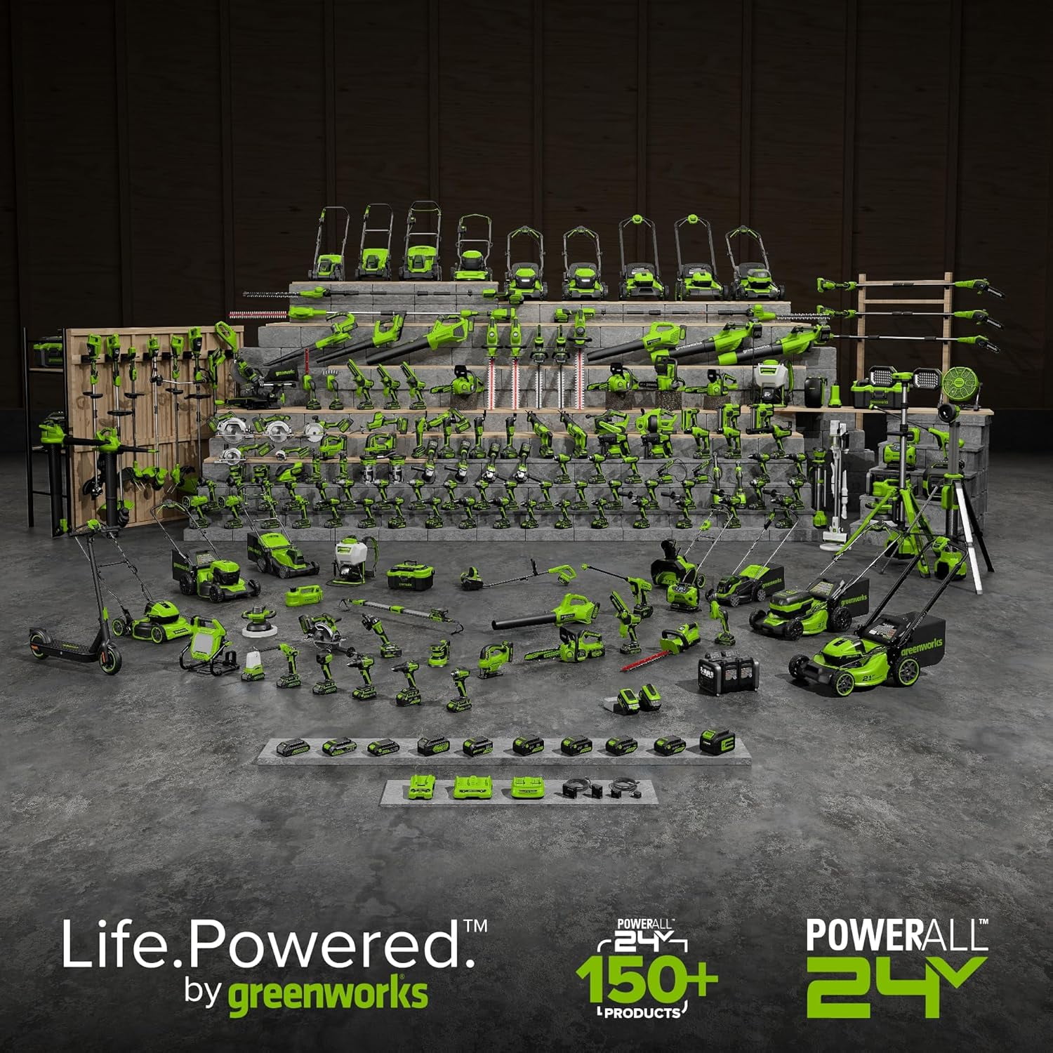 Greenworks 24V 6in Brushless Pruning Saw with Auto Oiler (Green, 2.0Ah Battery and Charger Kit) yeana