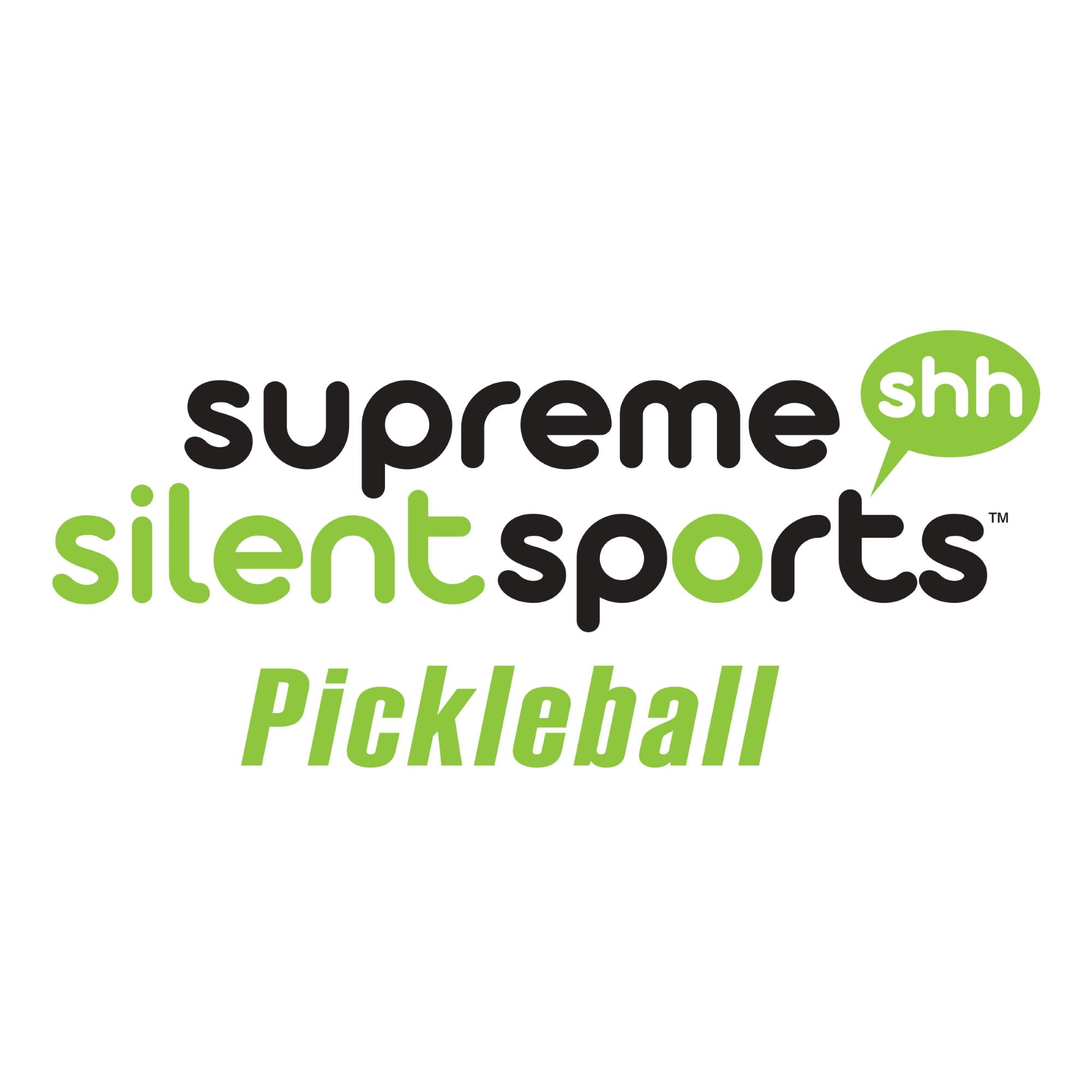 Supreme Silent Sports Pickleball Paddle Set, Noise-Reducing Indoor Practice Gear (2 Paddles, 2 Balls) hljxh