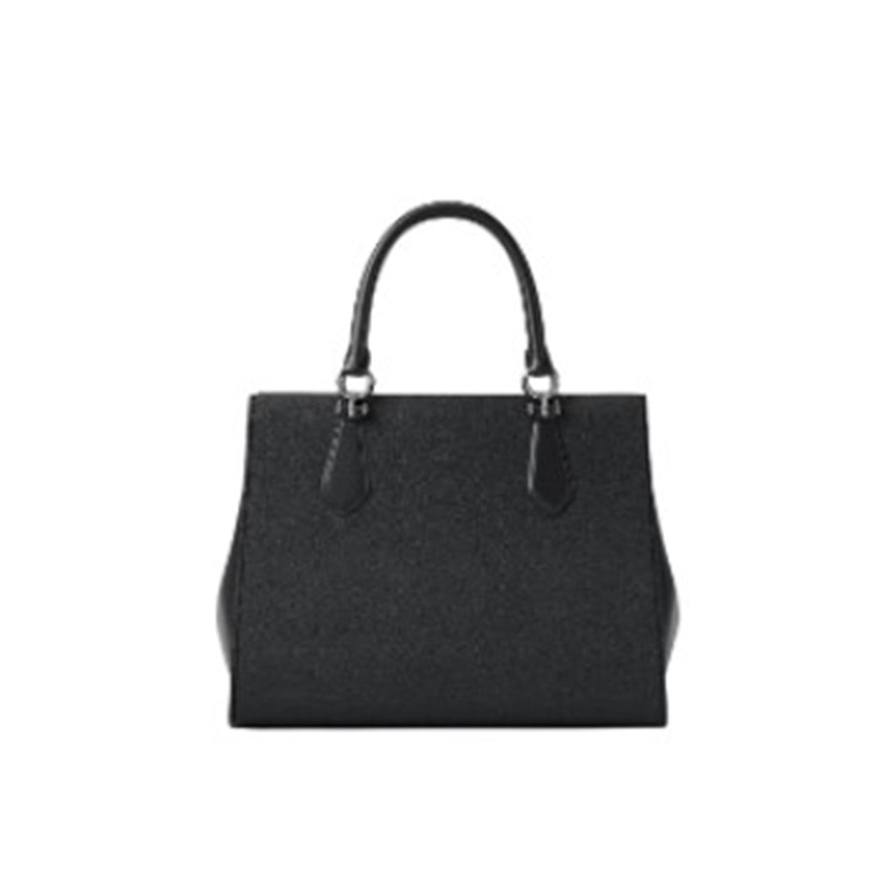 Michael Kors Marilyn Medium Saffiano Leather Convertible Satchel Bag (Black, 11 in x 9 in x 5 in) pebjx
