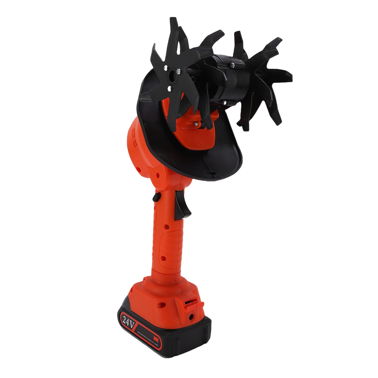 UsilkU Cordless Electric Tiller Cultivator for Garden Weeding and Soil Preparation (12.2 in) h81vr