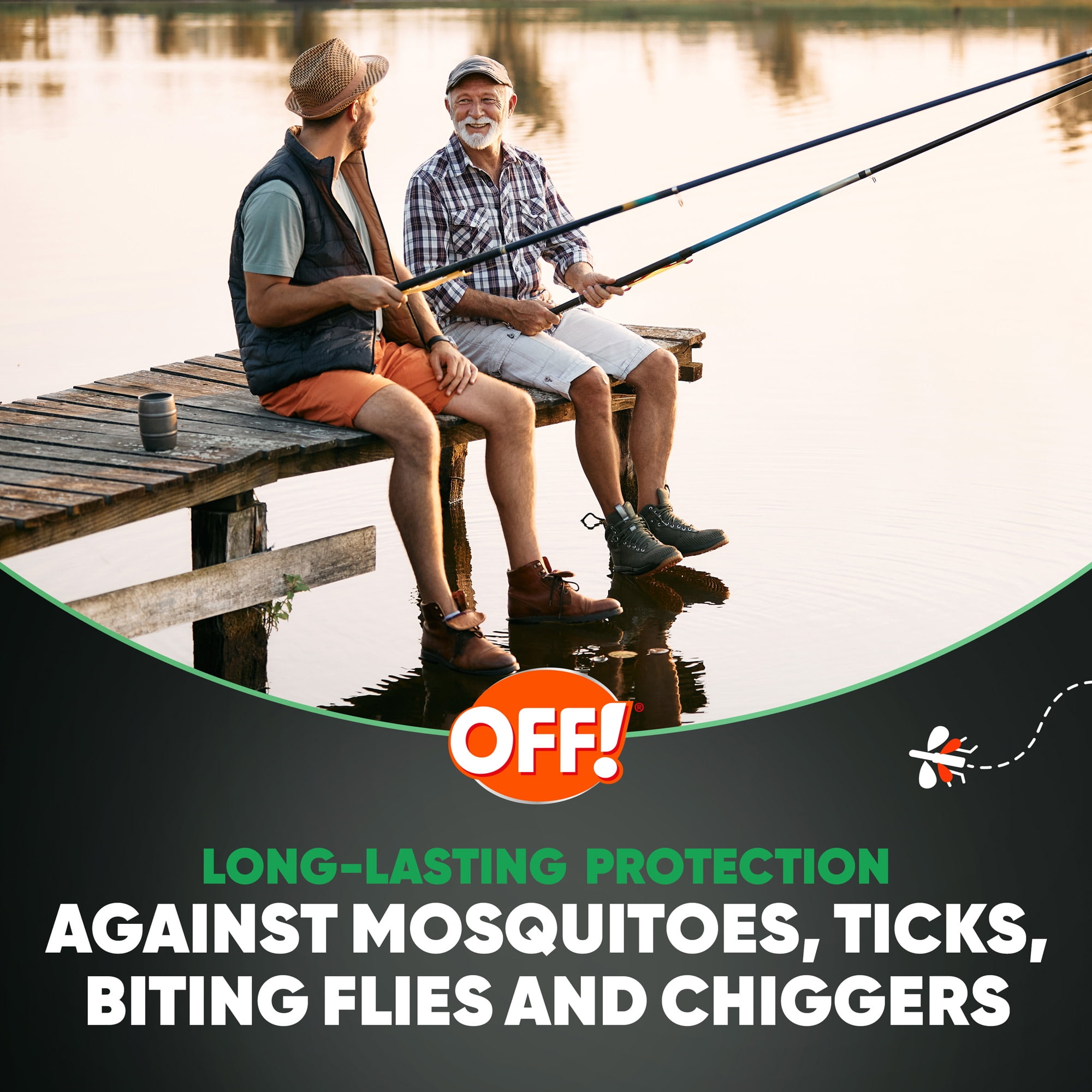 OFF! Deep Woods Sportsmen Insect Repellent, Long-Lasting Mosquito and Tick Protection (2 Pack, 16 oz) 1mg1o
