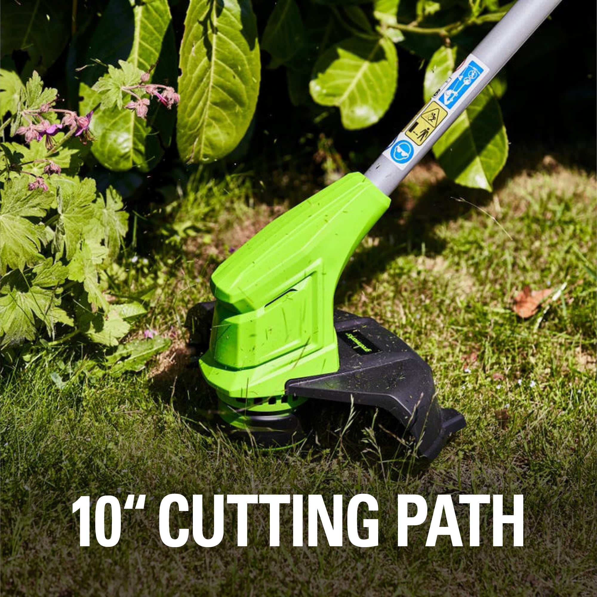 Greenworks 24V Cordless String Trimmer and Edger with 2.0 Ah Battery and Charger (10 in) wmxmq