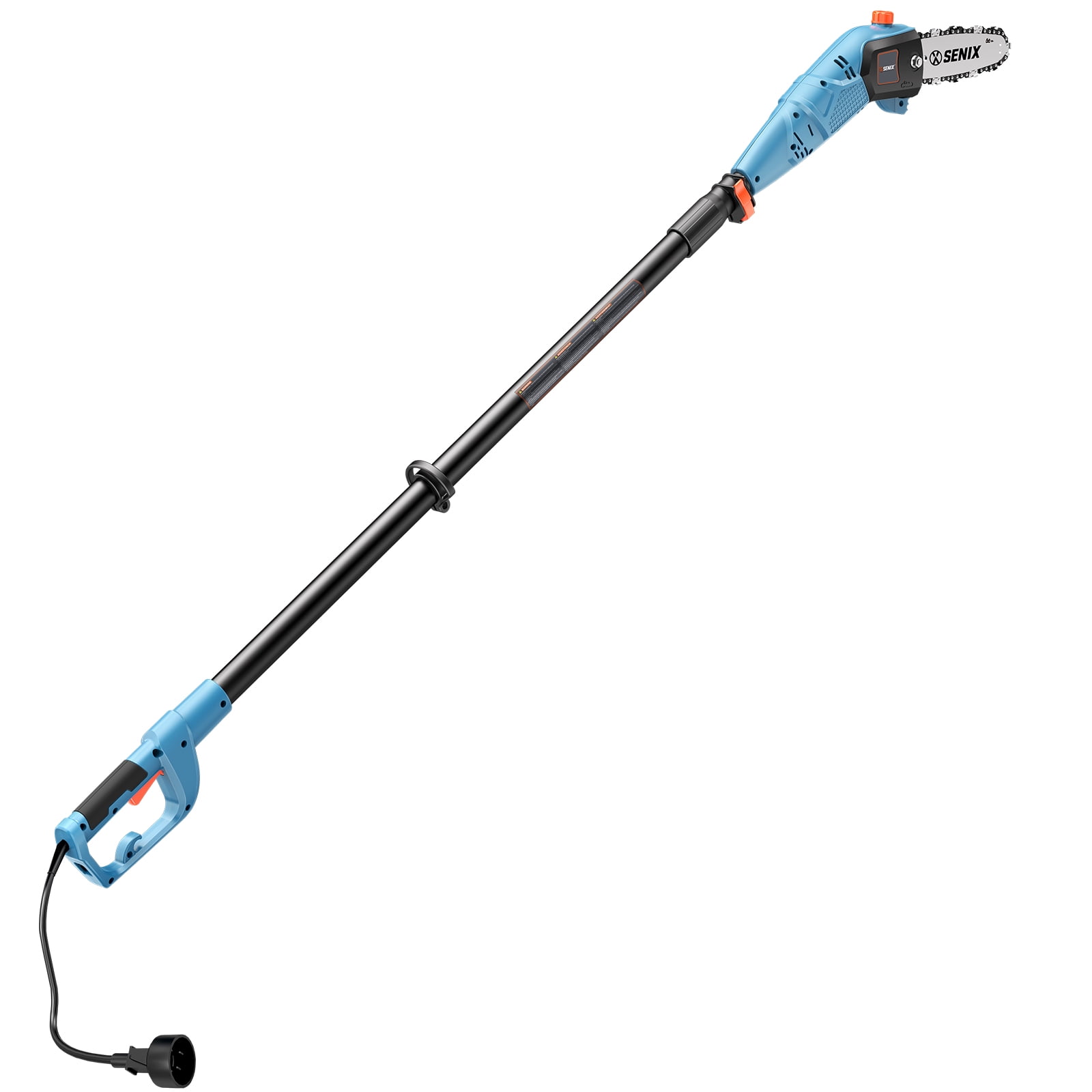 Senix 120V Corded Electric Pole Saw (Blue, 8 in Bar, 103 in Reach) t10an
