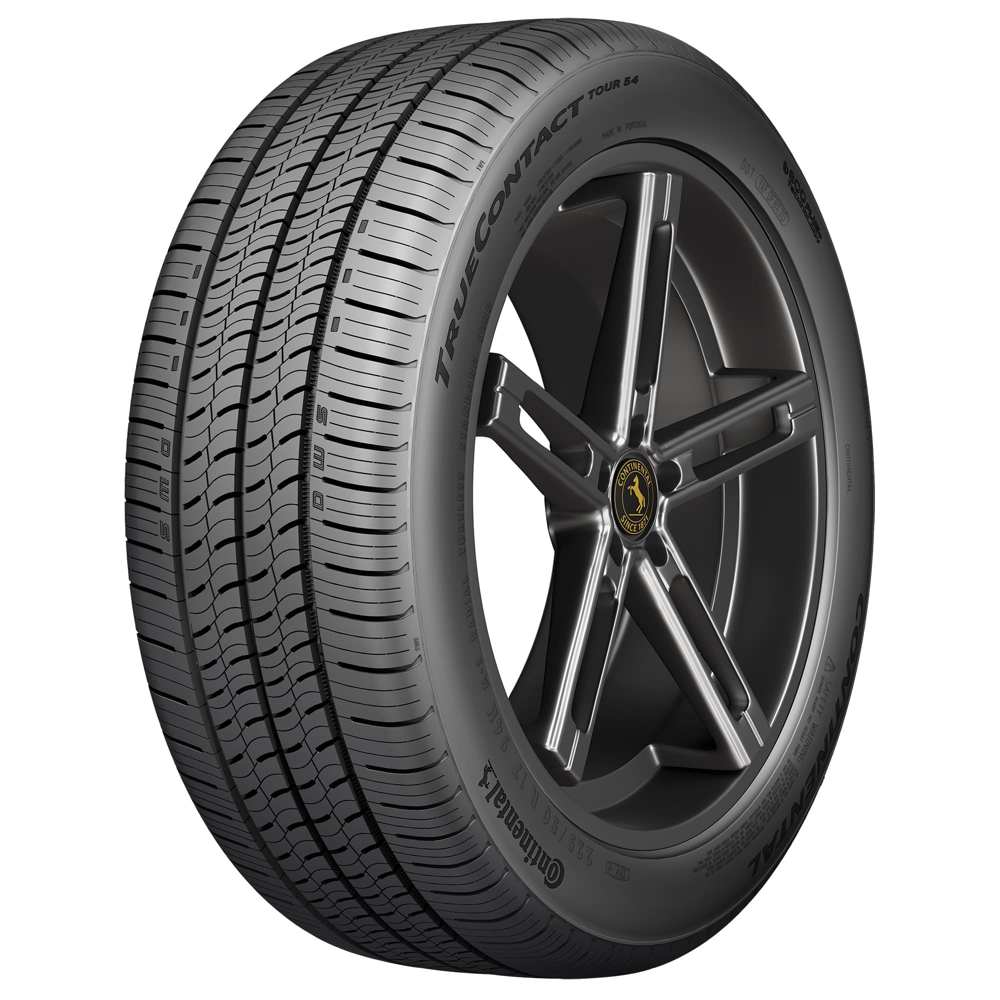 Continental TrueContact Tour 54 All Season Passenger Tire (Black Sidewall, 215/60R16) nubcz
