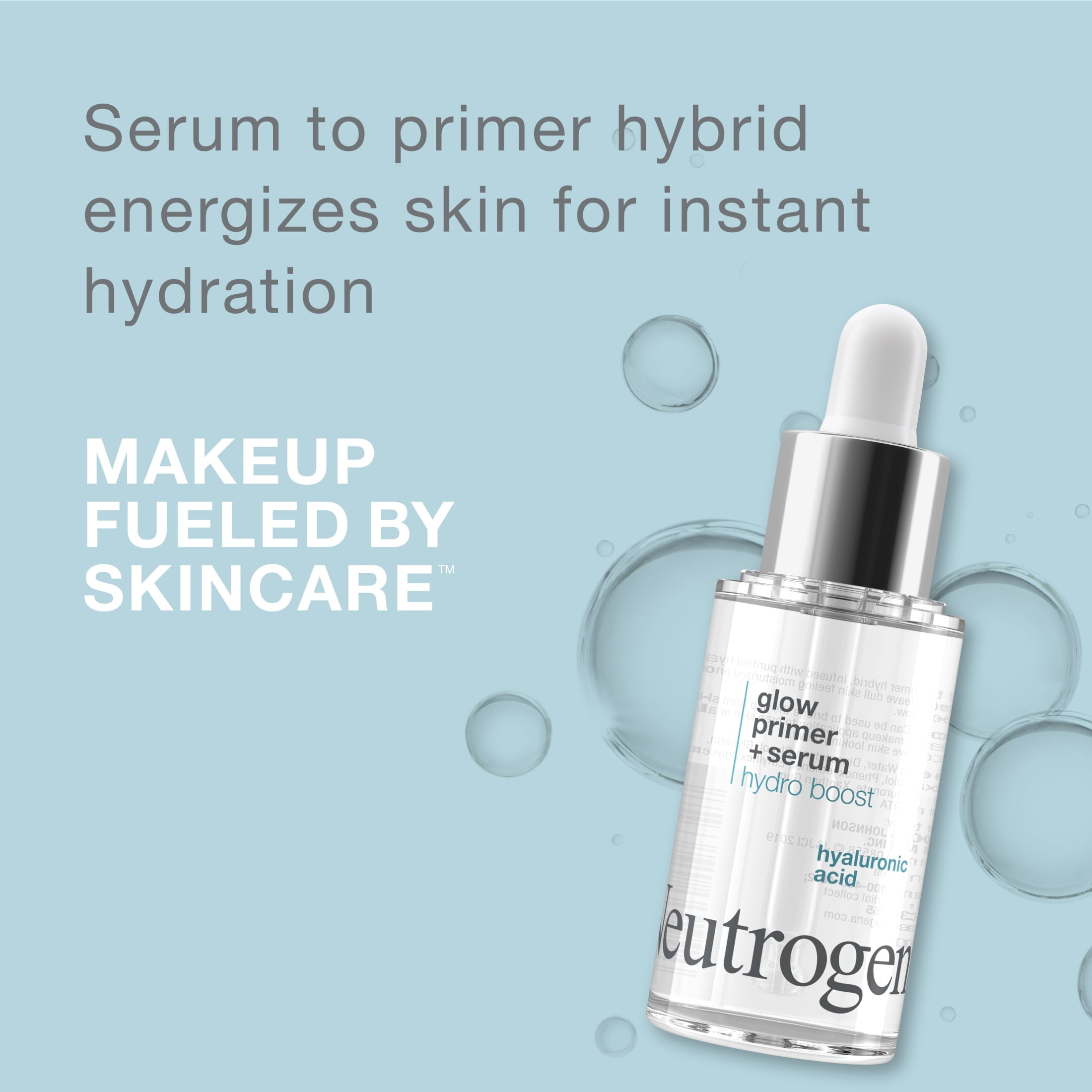 Neutrogena Hydro Boost Glow Booster Primer & Serum, Hydrating Face Makeup Base (1.0 fl oz) onvl3