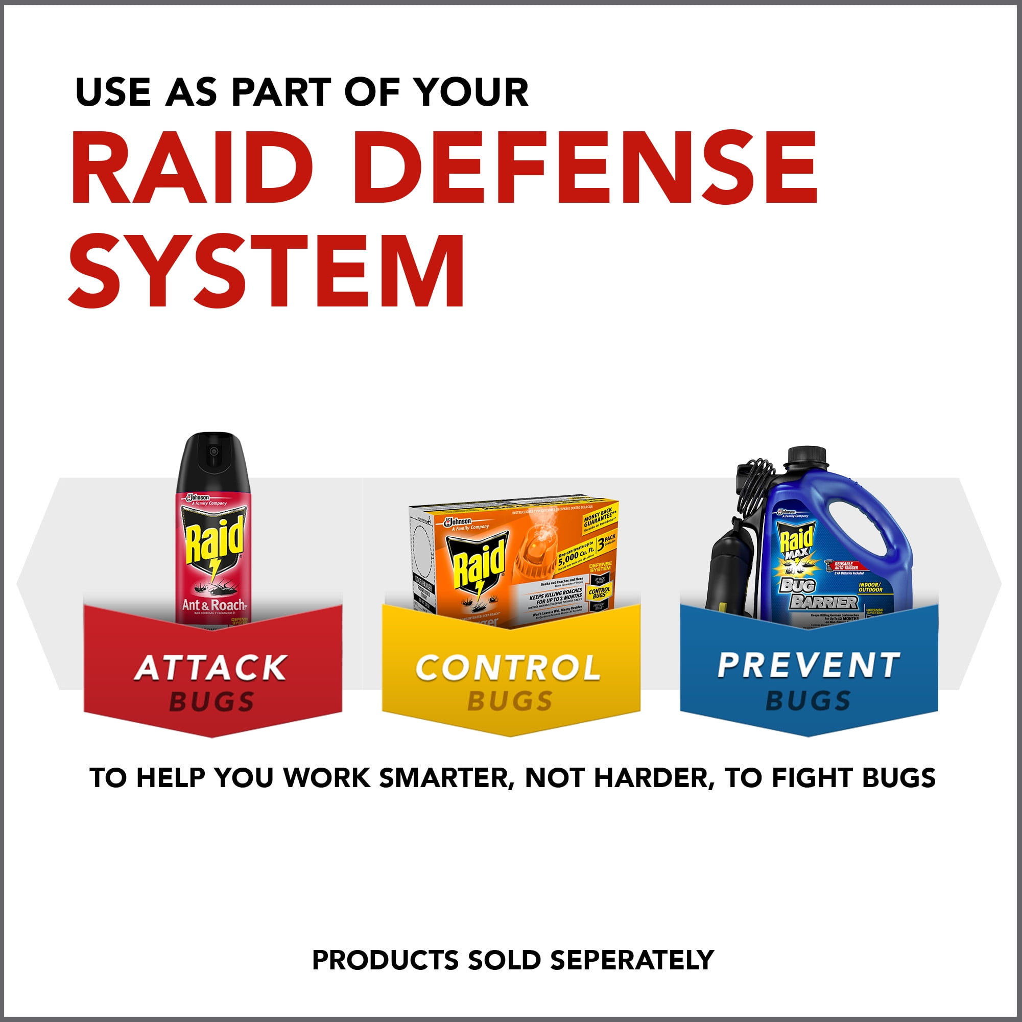 Raid Concentrated Deep Reach Fogger Insect Killer (4 Pack, 1.5 oz each) x2x5e