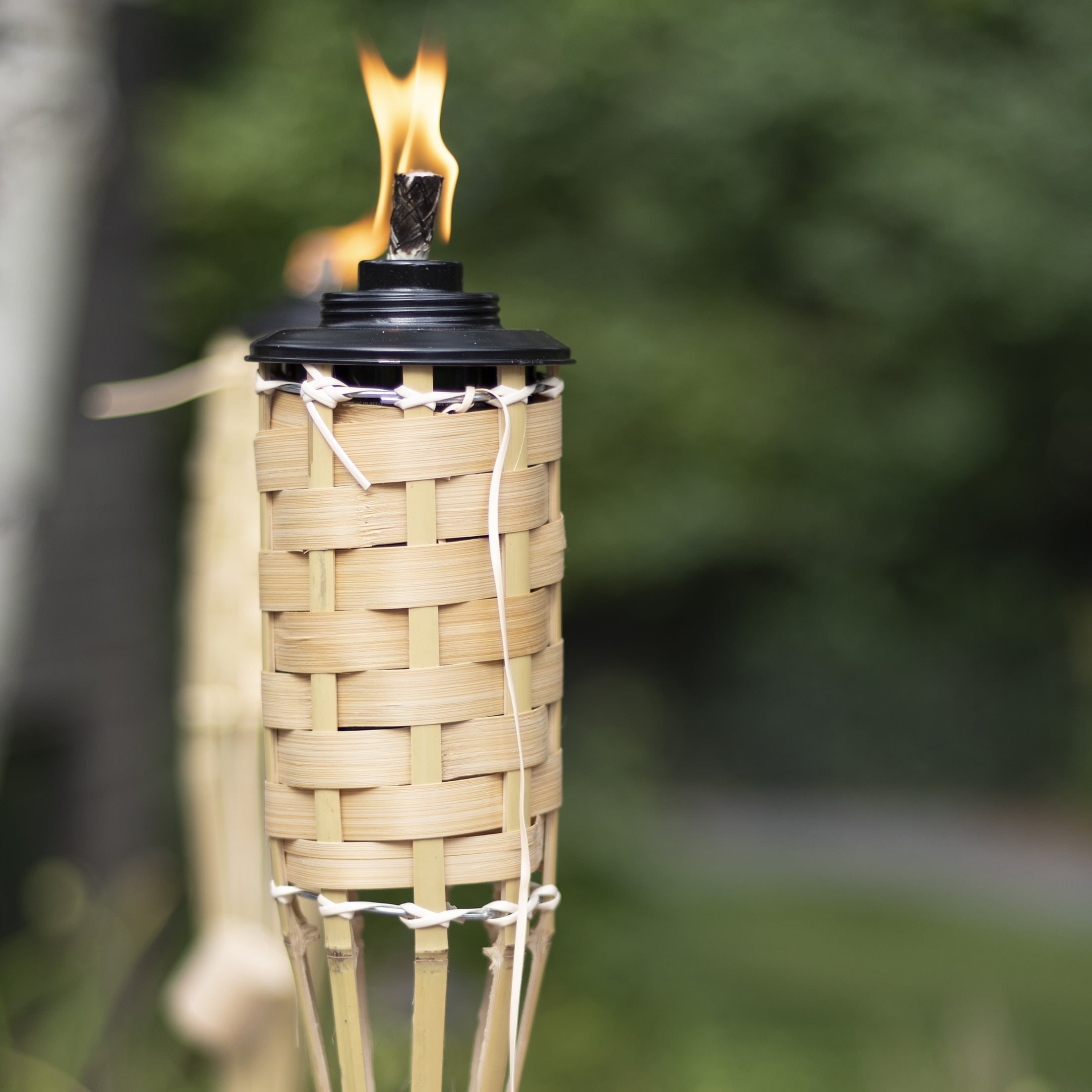 Mainstays Bamboo Outdoor Garden Torch (Natural, 57 in) asgy5