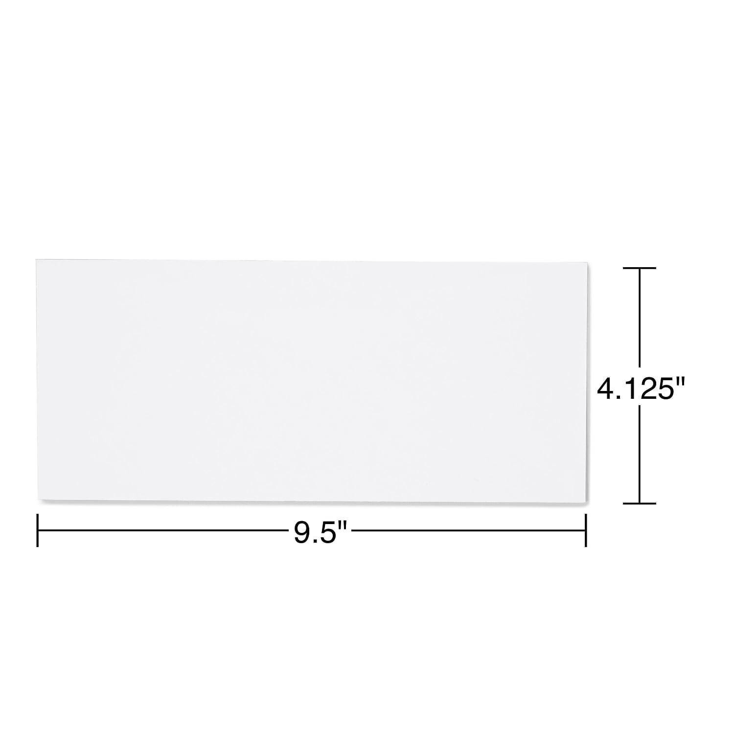 Staples #10 Business Envelopes, Diagonal-Seam Gummed Flap, White (500 Count, 4.125 in x 9.5 in) bwhwx