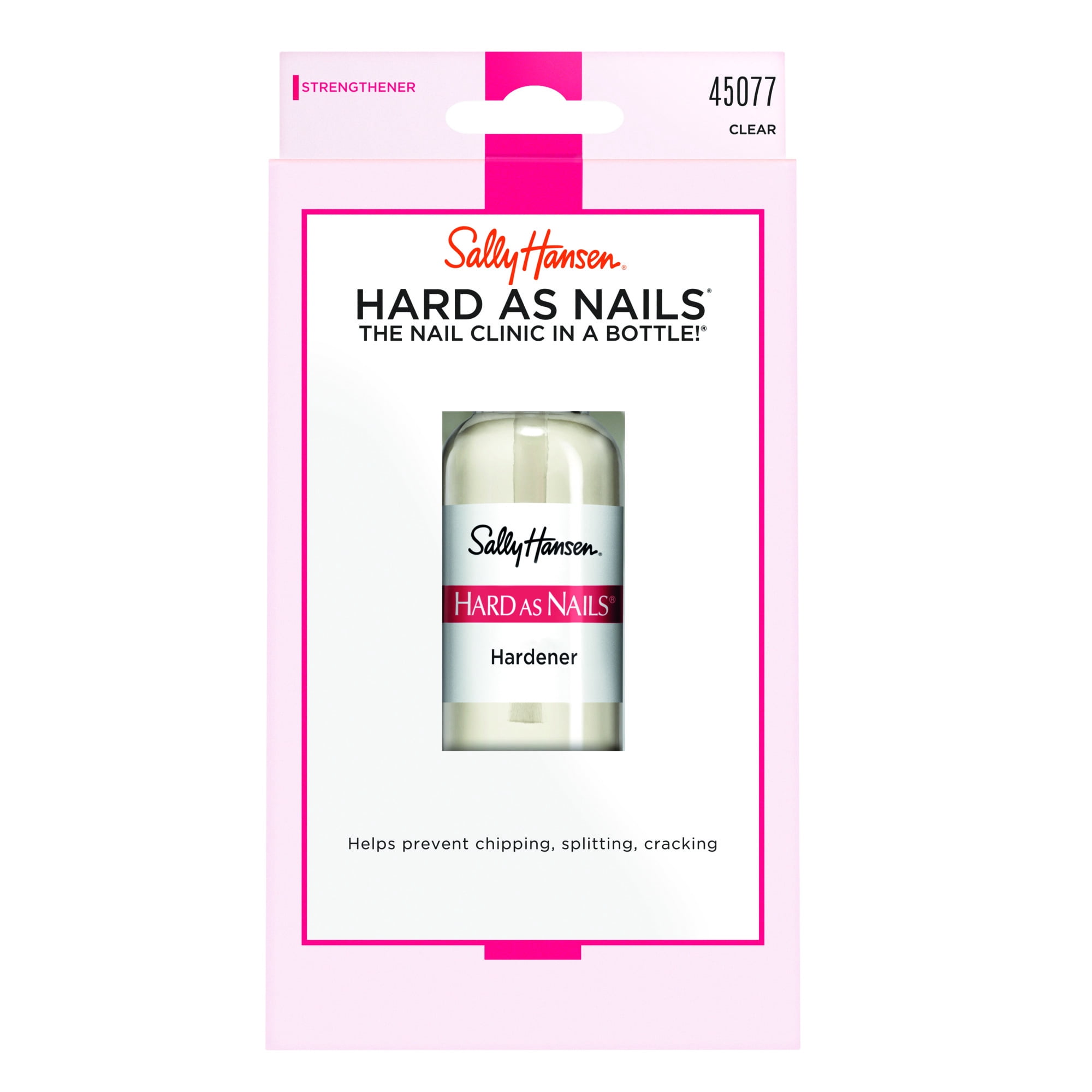 Sally Hansen Hard as Nails Strength Treatment, Chip-Resistant Nail Hardener (Clear, 0.45 fl oz) ls0us
