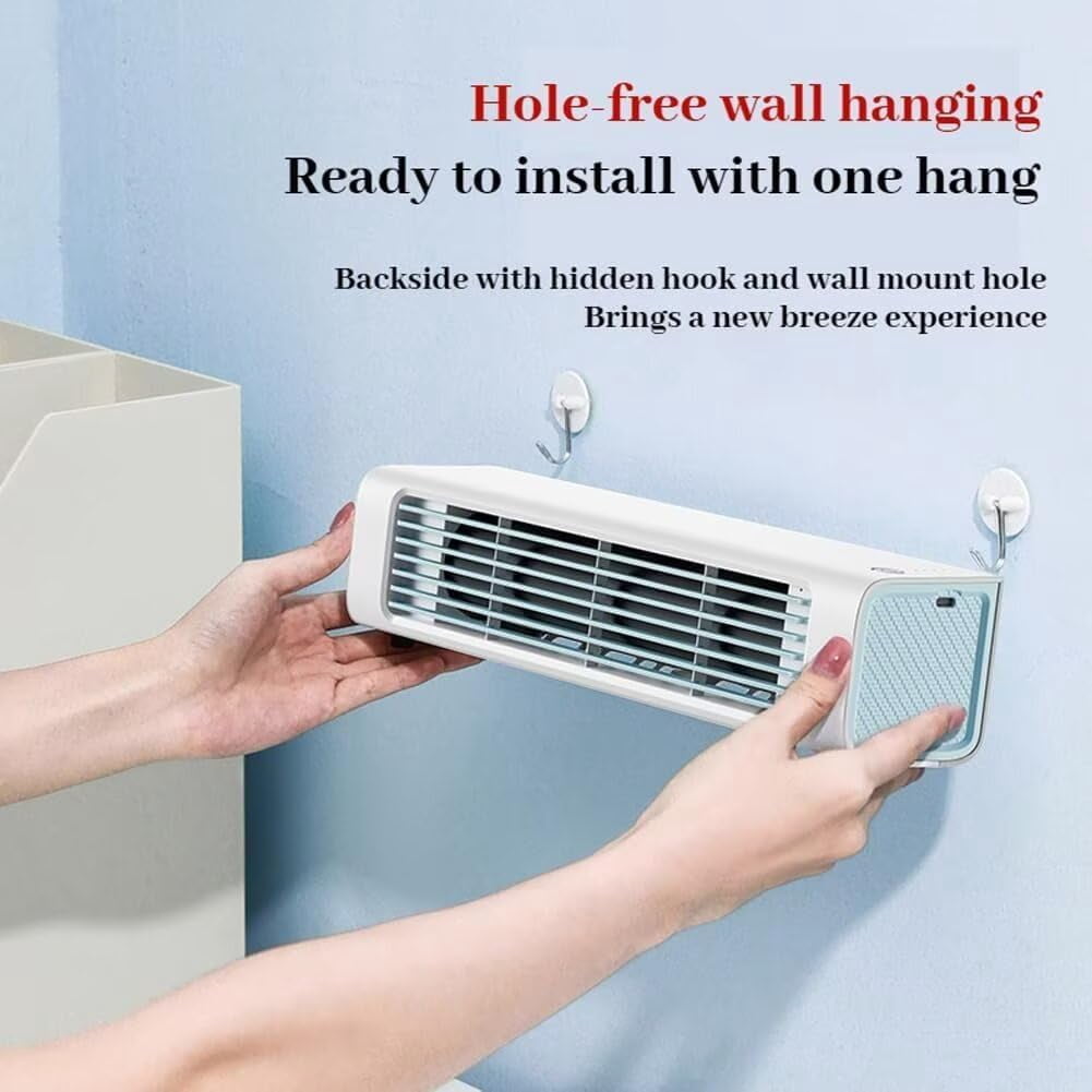 Ngogttg Portable Air Conditioner Fan, Bladeless Cooling System with Remote Control (White, 12.9 in) a3izf - Image 3