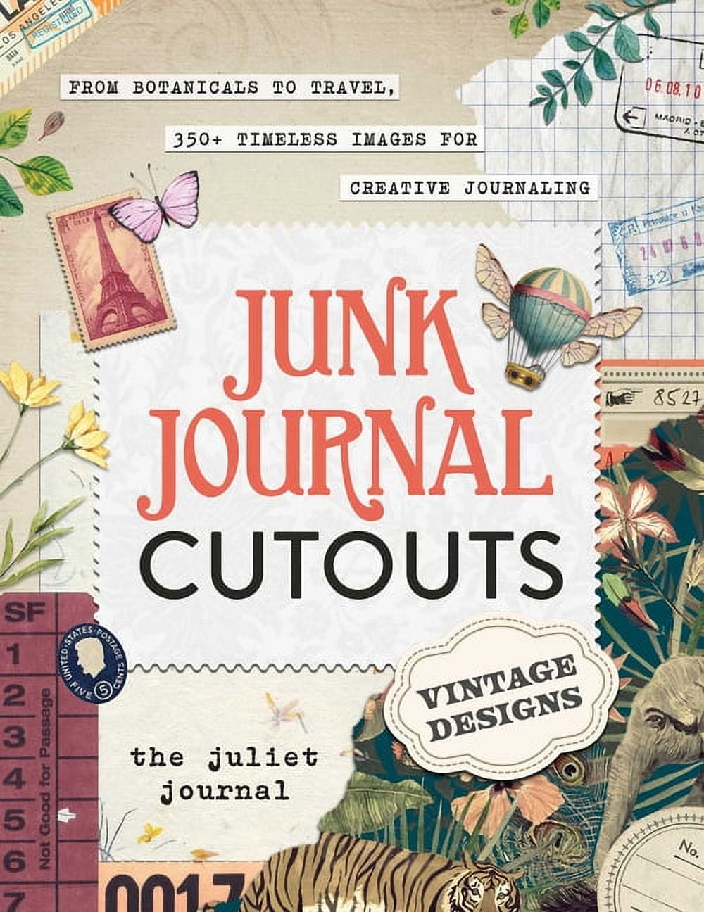 Adams Media Junk Journal Cutouts Vintage Design Paper Ephemera Set (350+ Images, 160 Pages) 2iwvf