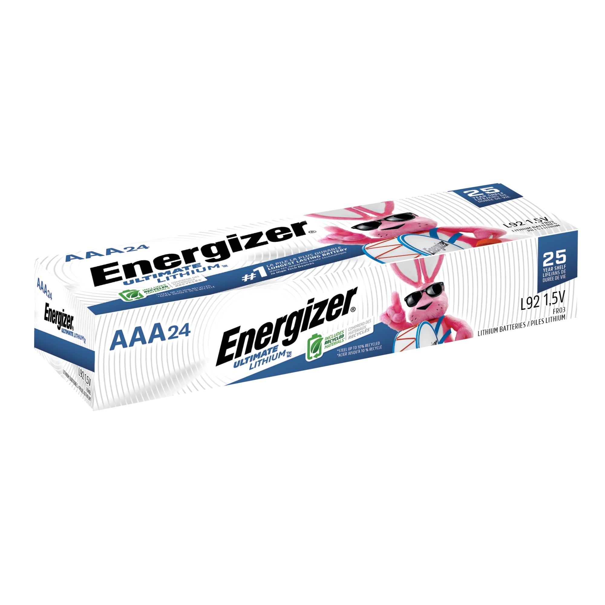 Energizer Ultimate Lithium AAA Batteries (Long-Lasting Performance for High-Tech Devices, 24 Pack) 2rmpn
