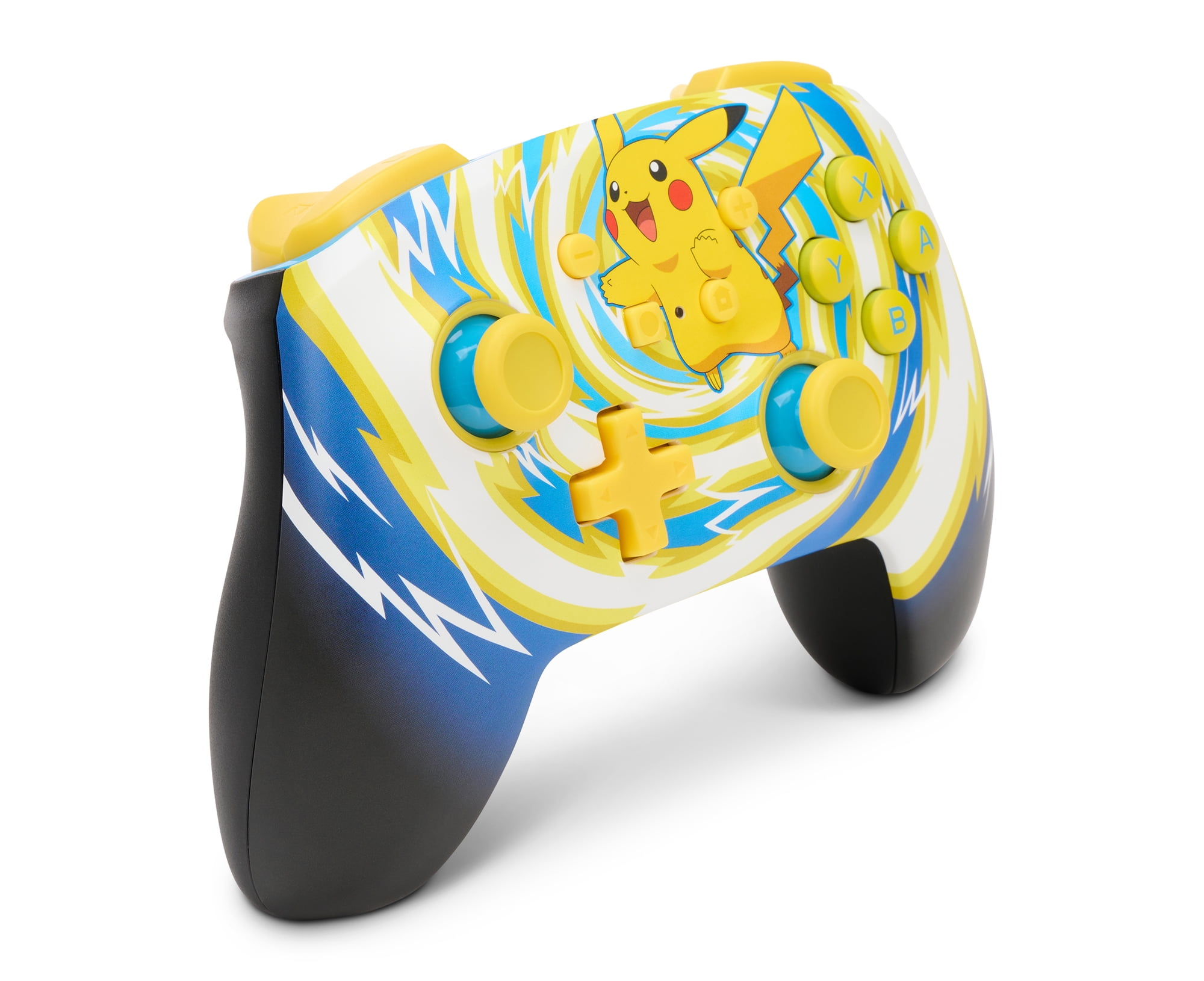 PowerA Enhanced Wireless Controller for Nintendo Switch - Pokémon Pikachu Vortex (Yellow, 10 ft) xytz2