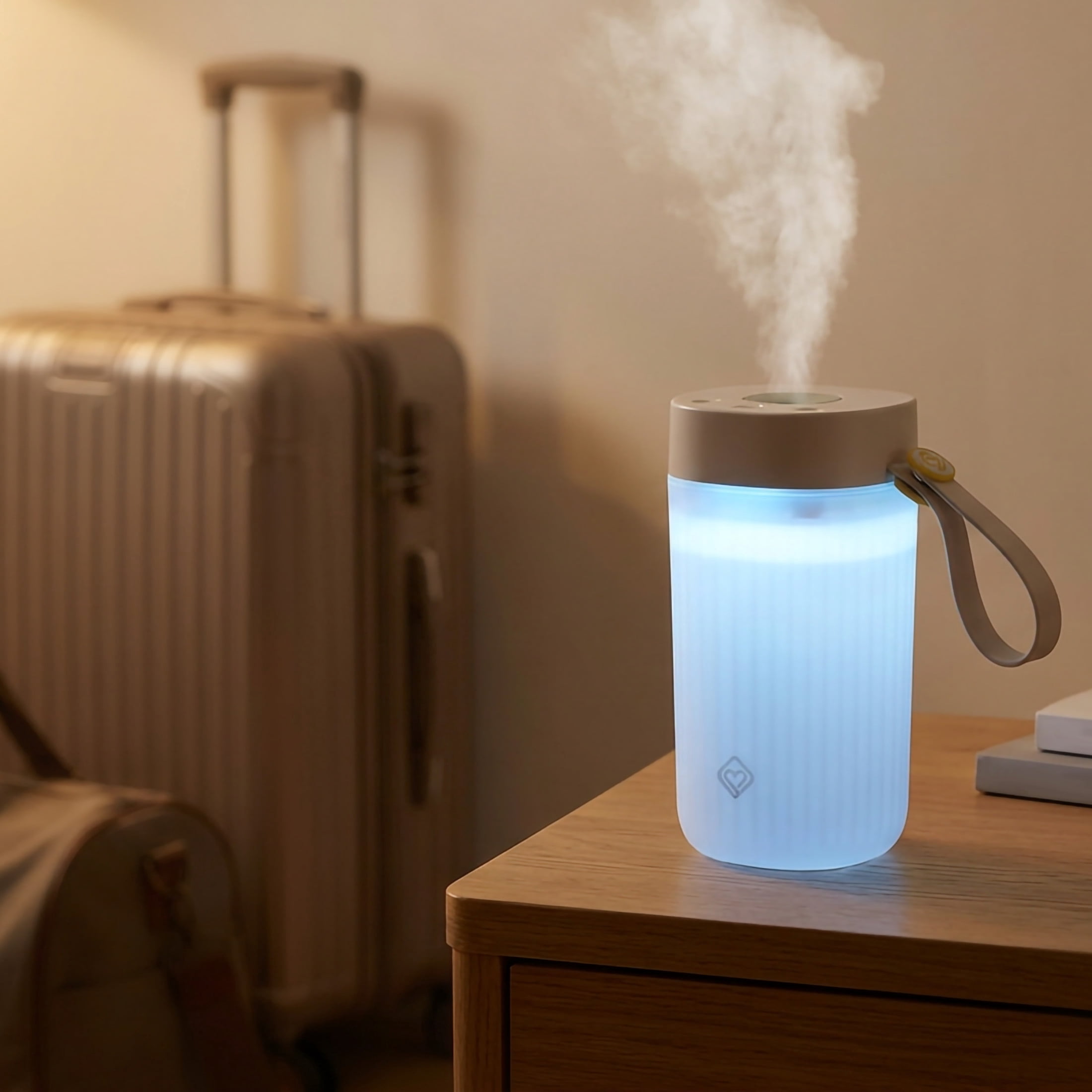 Safety 1st HumidiGlo 3-in-1 Portable Baby Travel Humidifier with Nightlight and White Noise (Soothing Sage, 20 fl oz) rcfiy