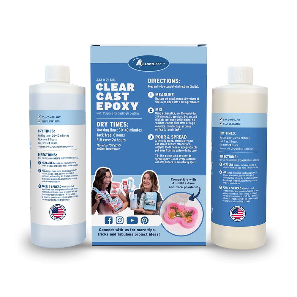 Alumilite Amazing Clear Cast Epoxy Resin (Clear, 32 oz) admq3