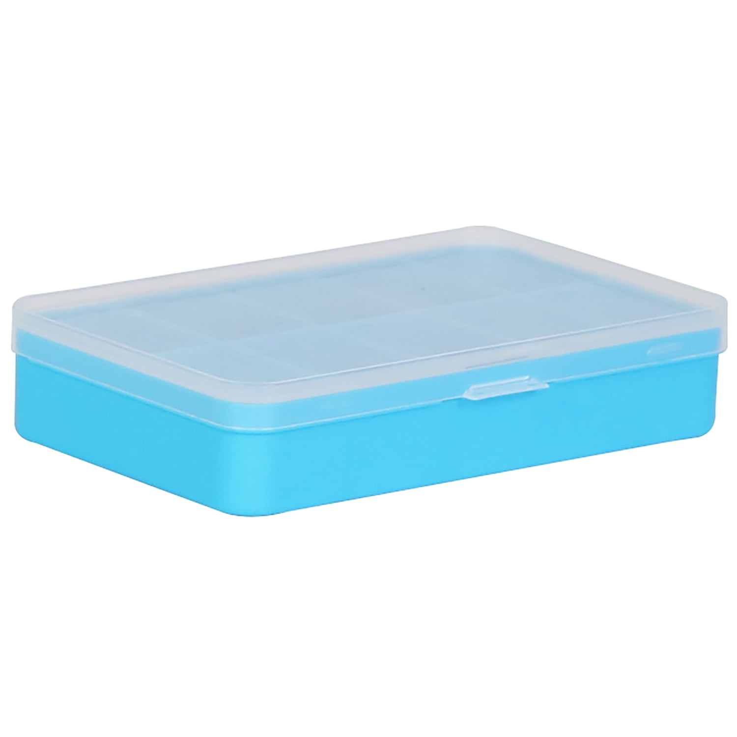 Everything Mary 10 Compartment Plastic Bead Storage Box, Craft Organizer for Jewelry and Beads (Teal, 2 Pack) 7hzke