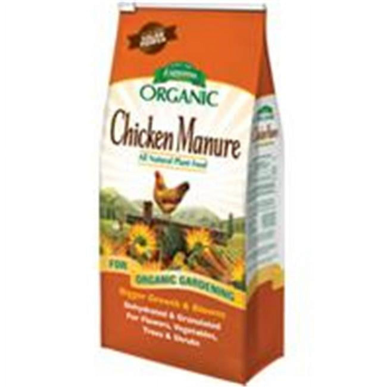 Espoma Organic Chicken Manure Fertilizer for Garden Soil Enrichment (25 lb) 3qre0