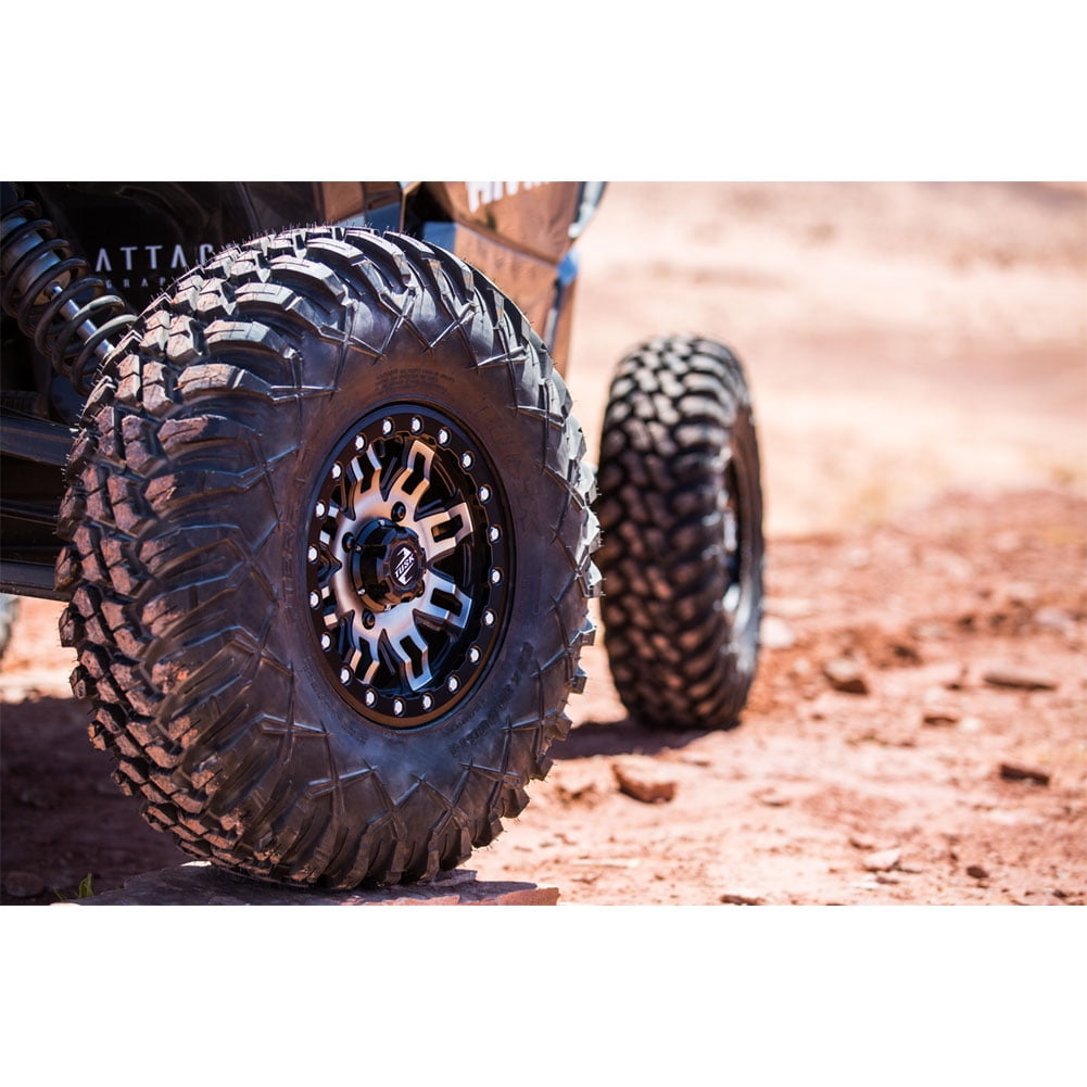 Tusk Terrabite Aramid 10-Ply Radial ATV UTV Tire Set (Black, 32x10-14) vbb6a