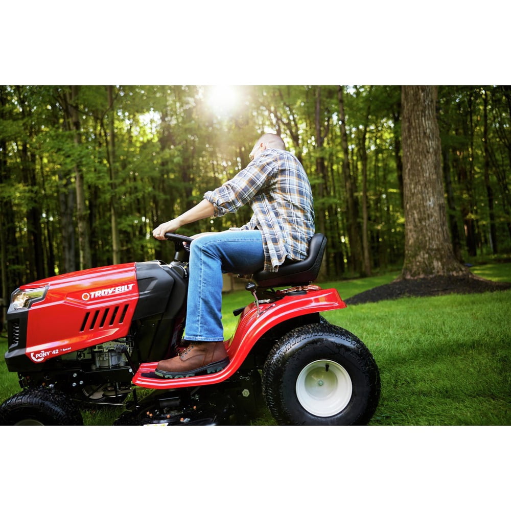 Troy-Bilt Pony 42 Riding Lawn Mower (500cc Engine, 42 in Deck) g6kp4