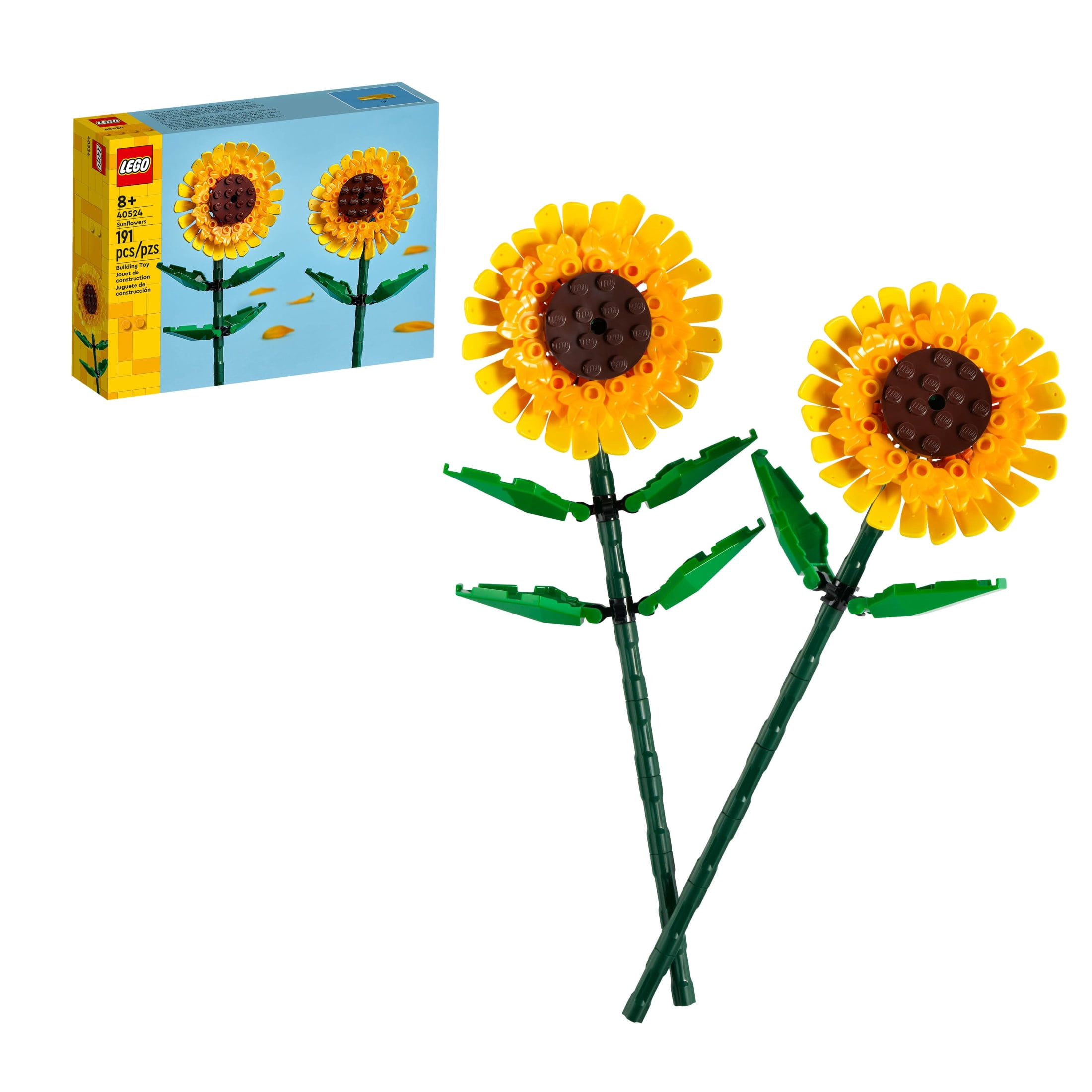 LEGO Sunflowers Building Kit, Artificial Flower Display Set for Home Decor (191 Pieces, 9.5 in. Tall) c2jbv