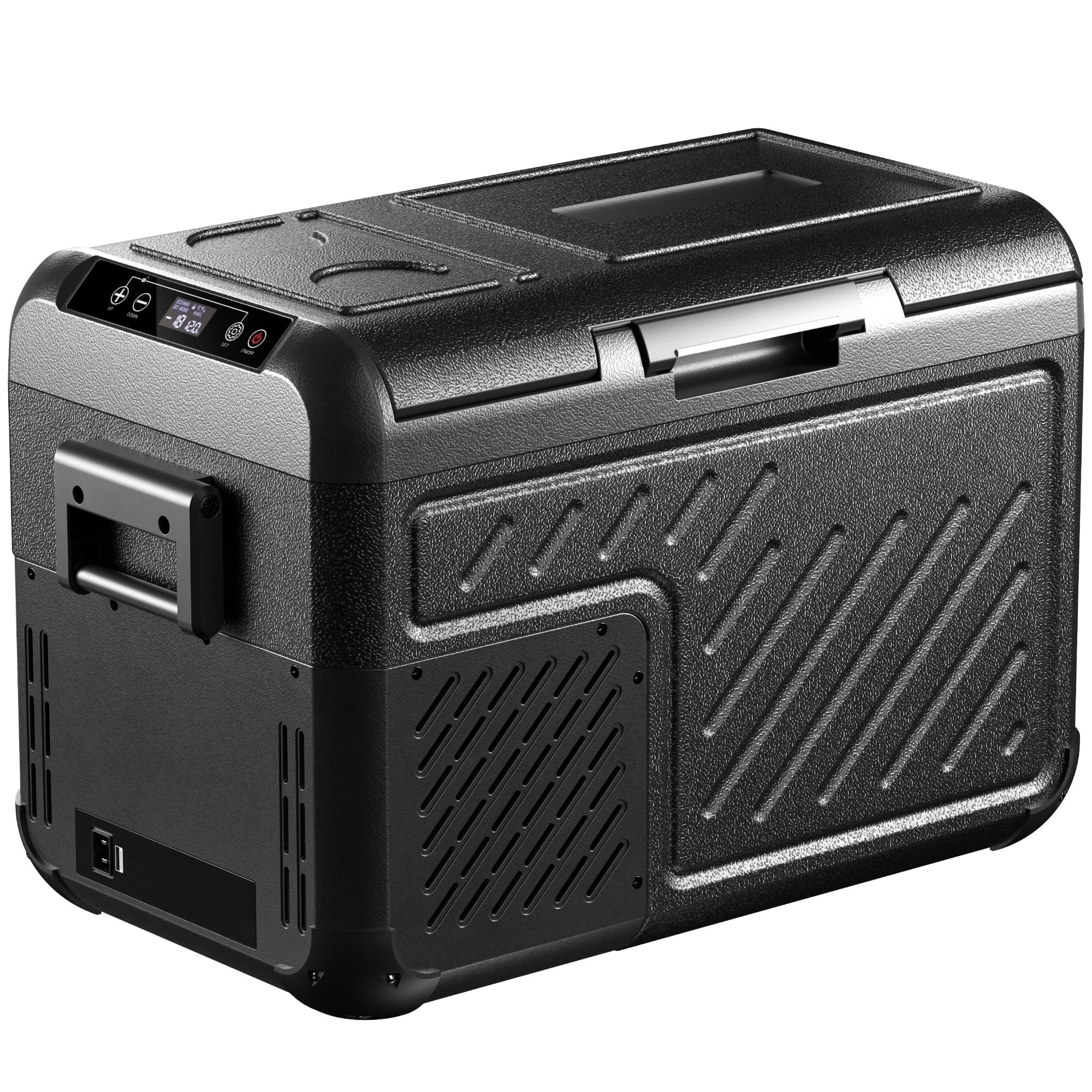 SIMZLIFE Portable Car Refrigerator, 26 qt Electric Cooler for Camping and Travel (Black, 26 qt) 8dovq