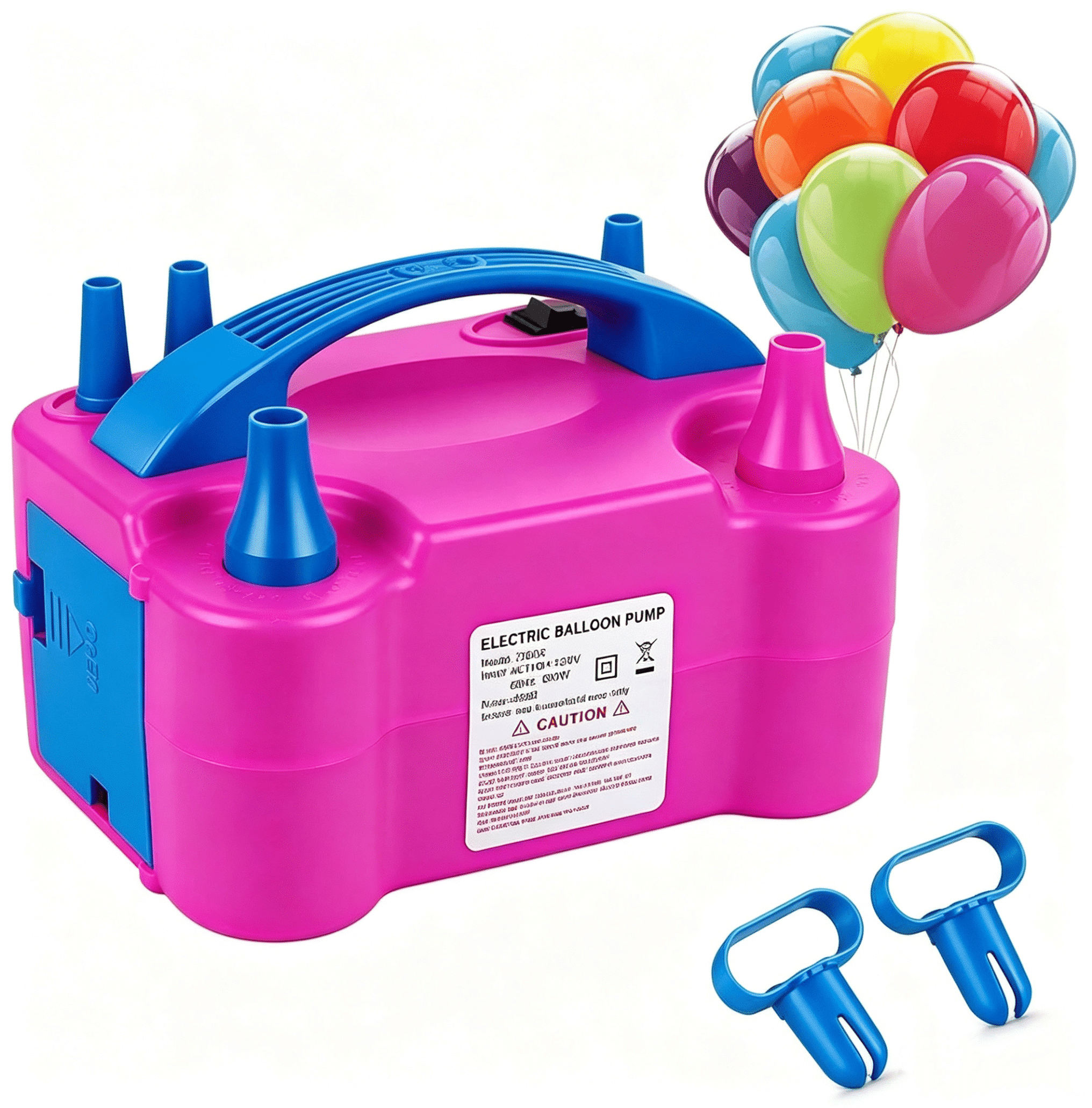 Morelax Electric Balloon Pump, Portable Dual Nozzle Inflator for Party Decorations (1.2 lb) 4cwmk