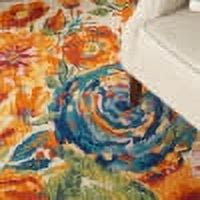 Nourison Allur Floral Area Rug, Contemporary Indoor Floor Decor (Ivory Multicolor, 5 ft 3 in x 7 ft 3 in) 5t0ek