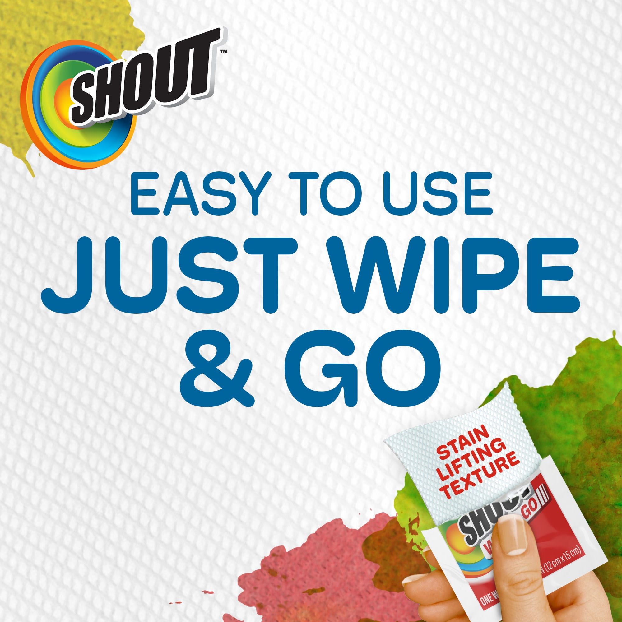 Shout Wipe & Go Instant Laundry Stain Remover Wipes (12 Count) 2rhd6