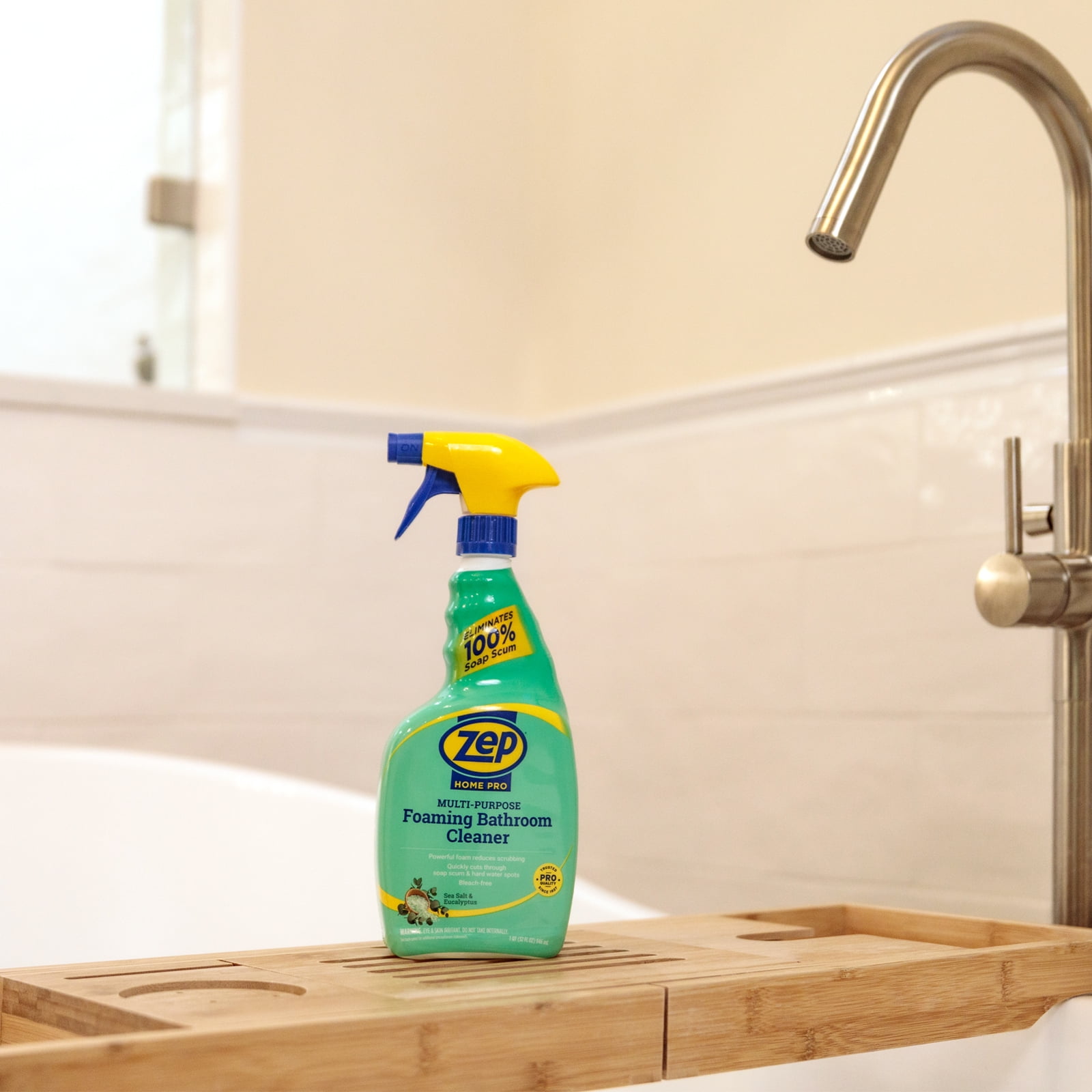 Zep Home Pro Multi-Purpose Foaming Bathroom Cleaner (Eucalyptus & Sea Salt, 32 fl oz) 9wu04 - Image 6