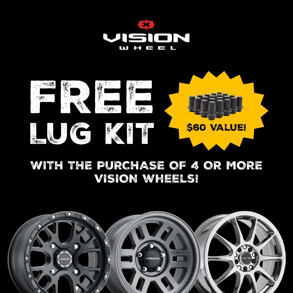 Vision Cross Custom Wheel (Matte Black, 15x6.5 in) 1hfma