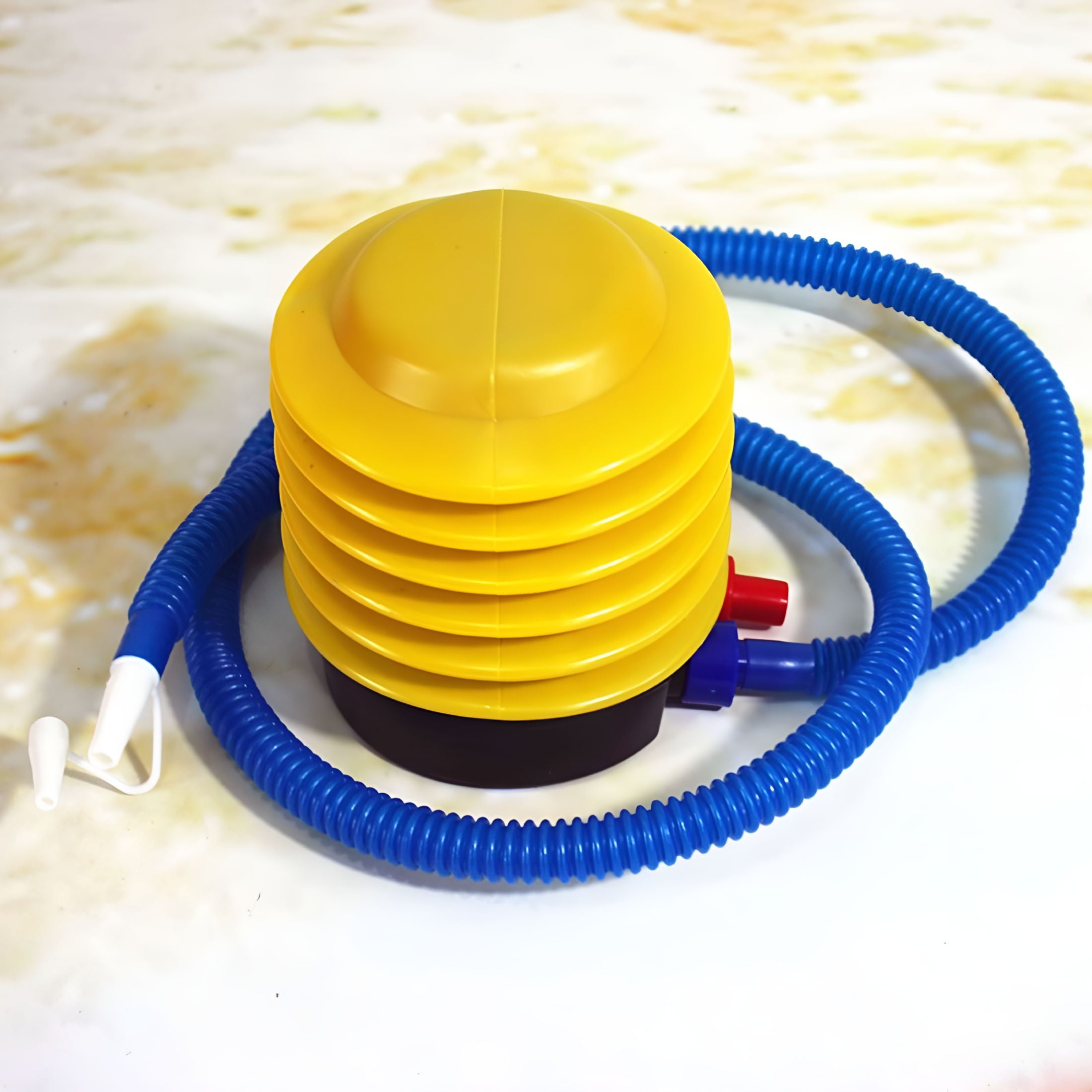 CURYMAY Foot-Operated Balloon Pump for Party Decorations and Inflatables (Yellow, 1 Pack) 1ou5j