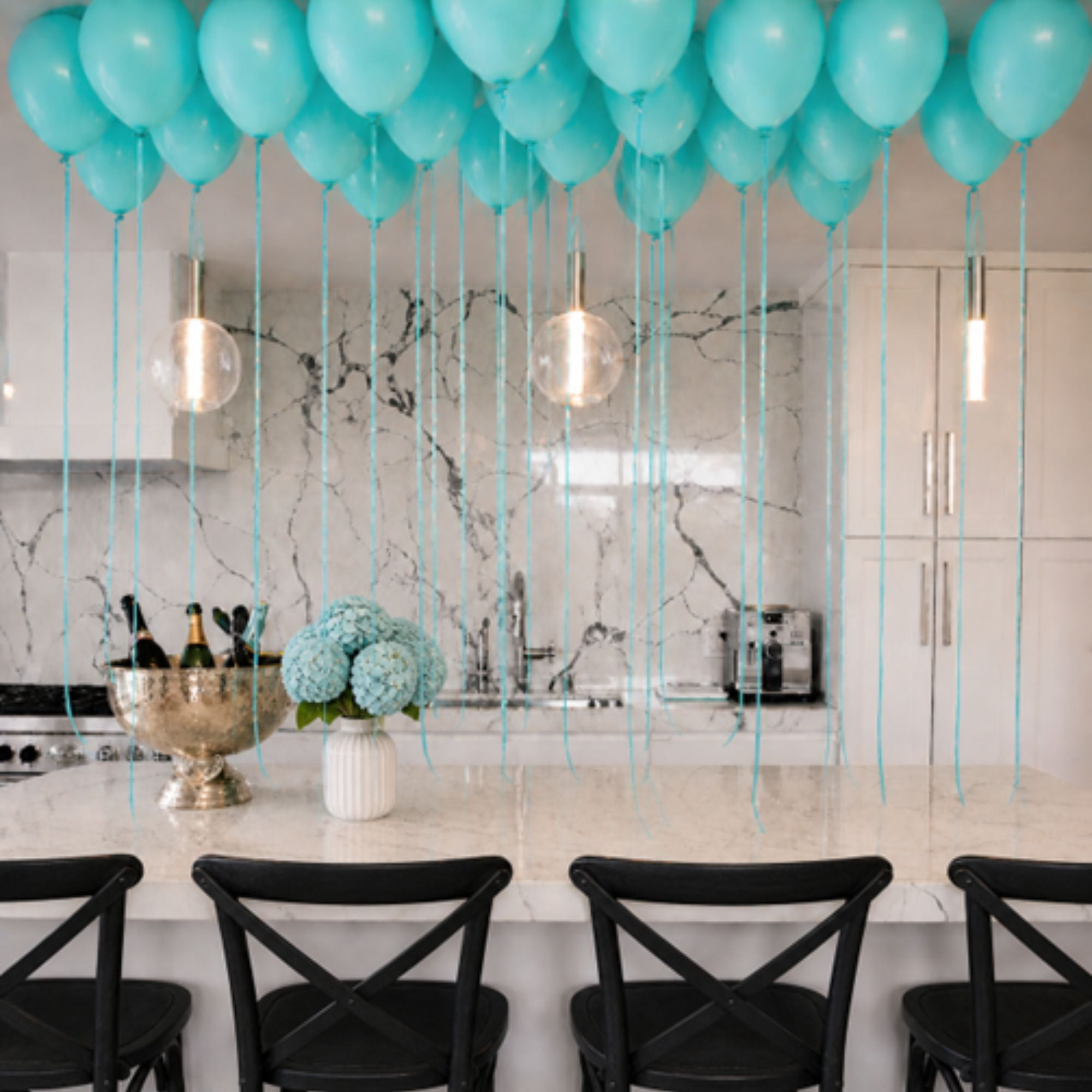 Way To Celebrate Latex Party Balloons (Teal, 15 Pieces, 12 in) d9u46