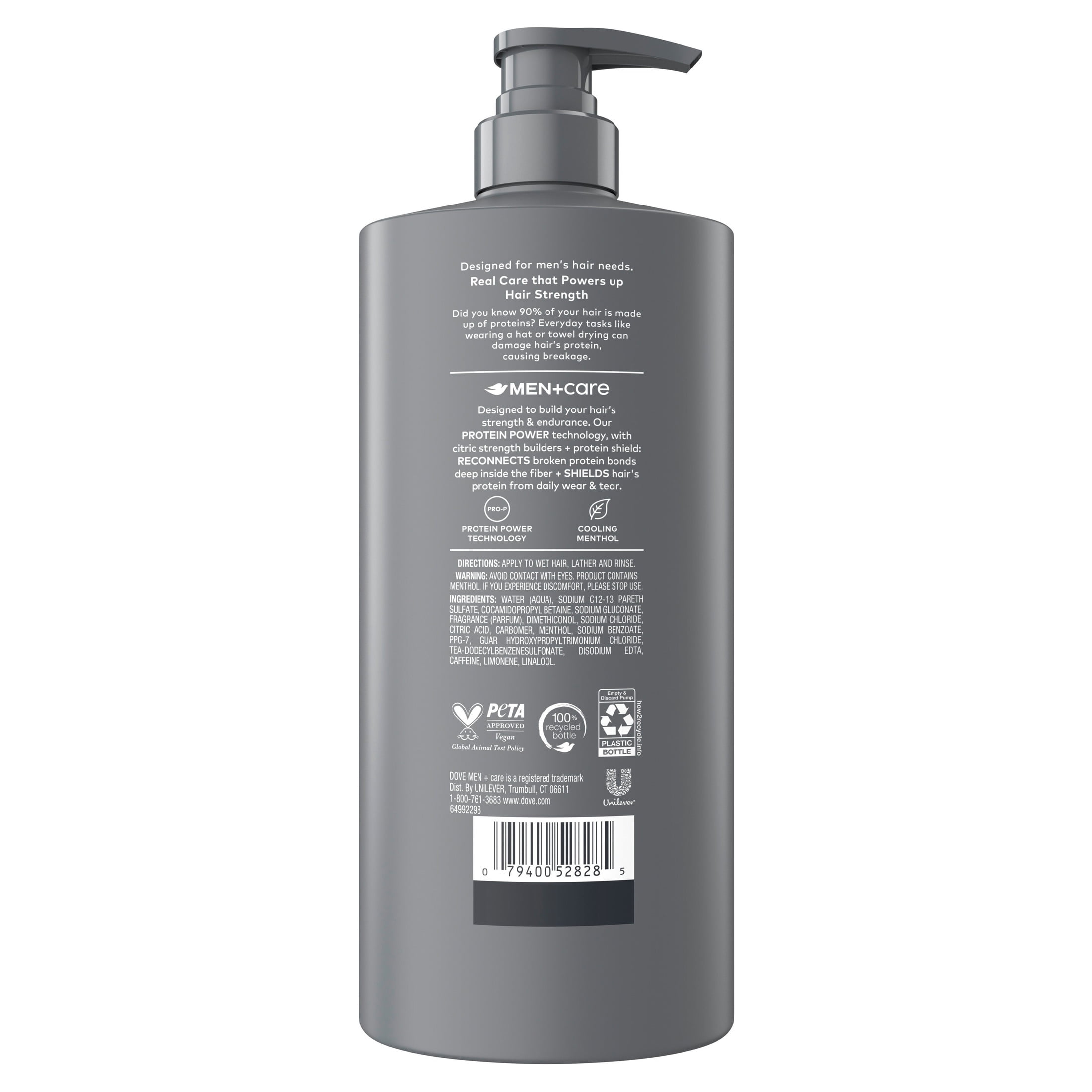 Dove Men+Care 2-in-1 Shampoo and Conditioner, Refreshing and Strengthening Formula for All Hair Types (Fresh + Clean, 28 fl oz) wavo5