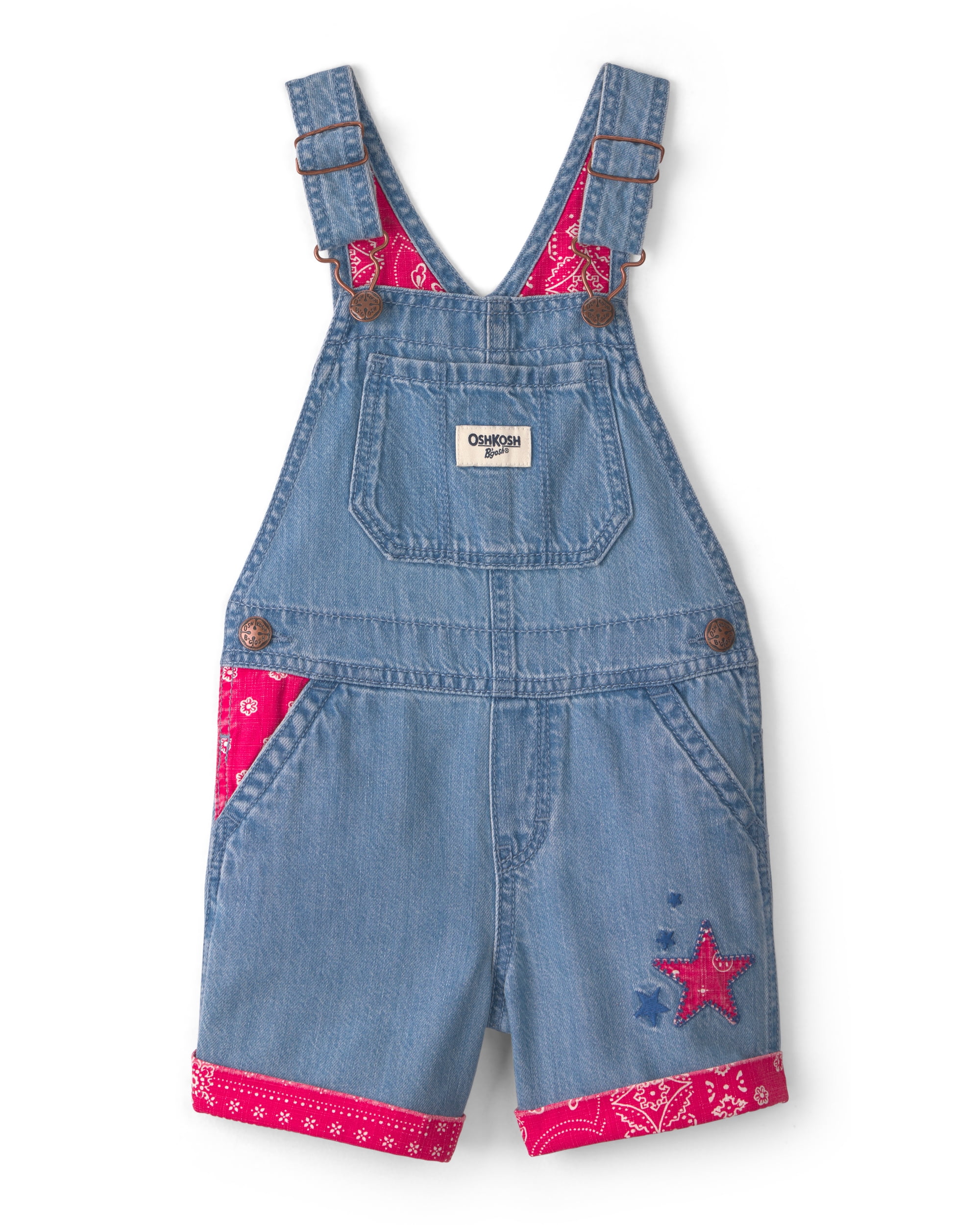 OshKosh B'gosh Toddler Shortall One-Piece Denim Overalls (Blue, 2T-5T) rppgh