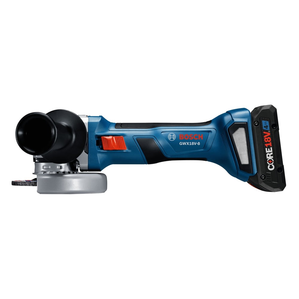Bosch 18V Brushless Cordless X-LOCK Angle Grinder Kit with 4 Ah Battery (4.5 in) zj7wc
