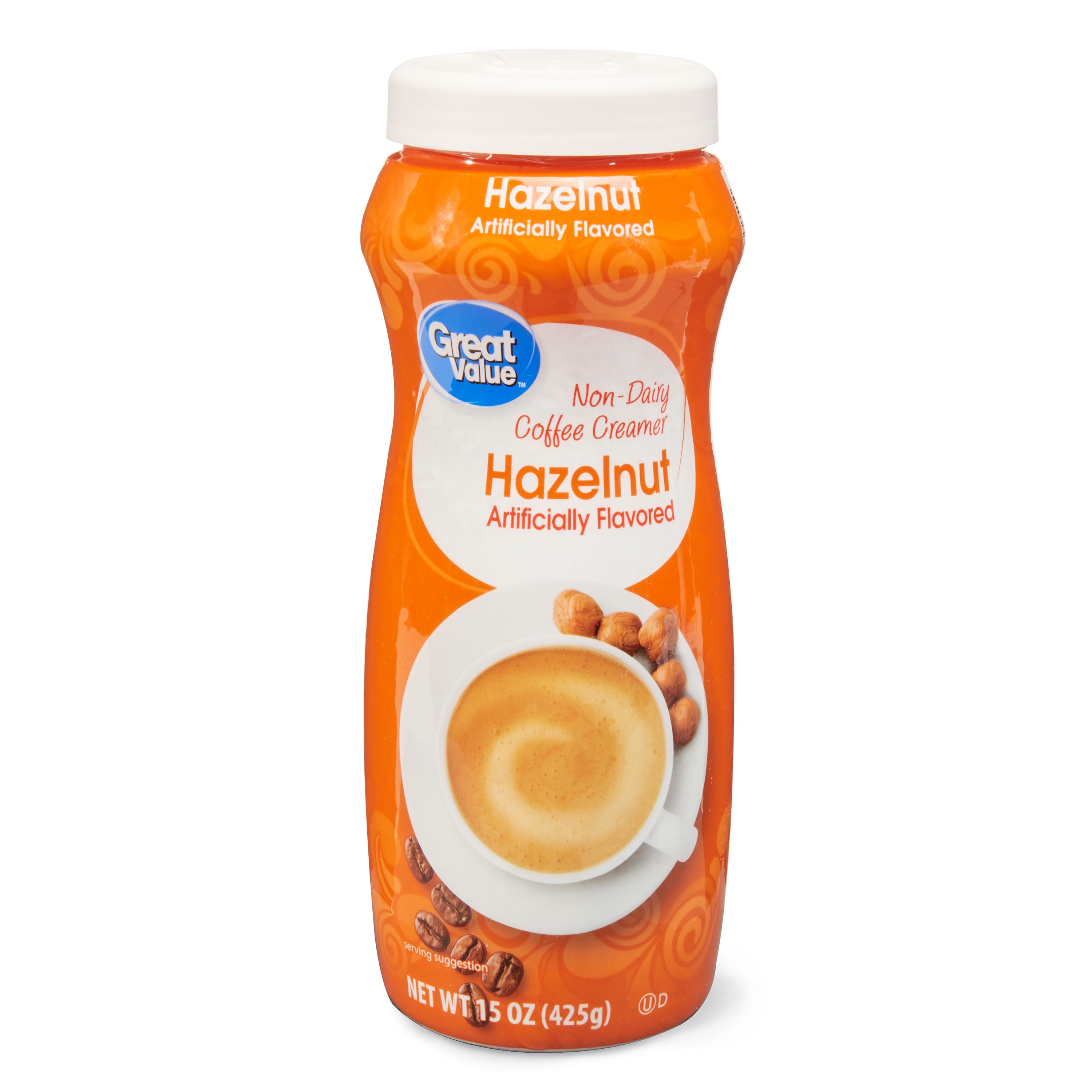 Great Value Non-Dairy Hazelnut Coffee Creamer (Hazelnut, 15 oz) 1p36f