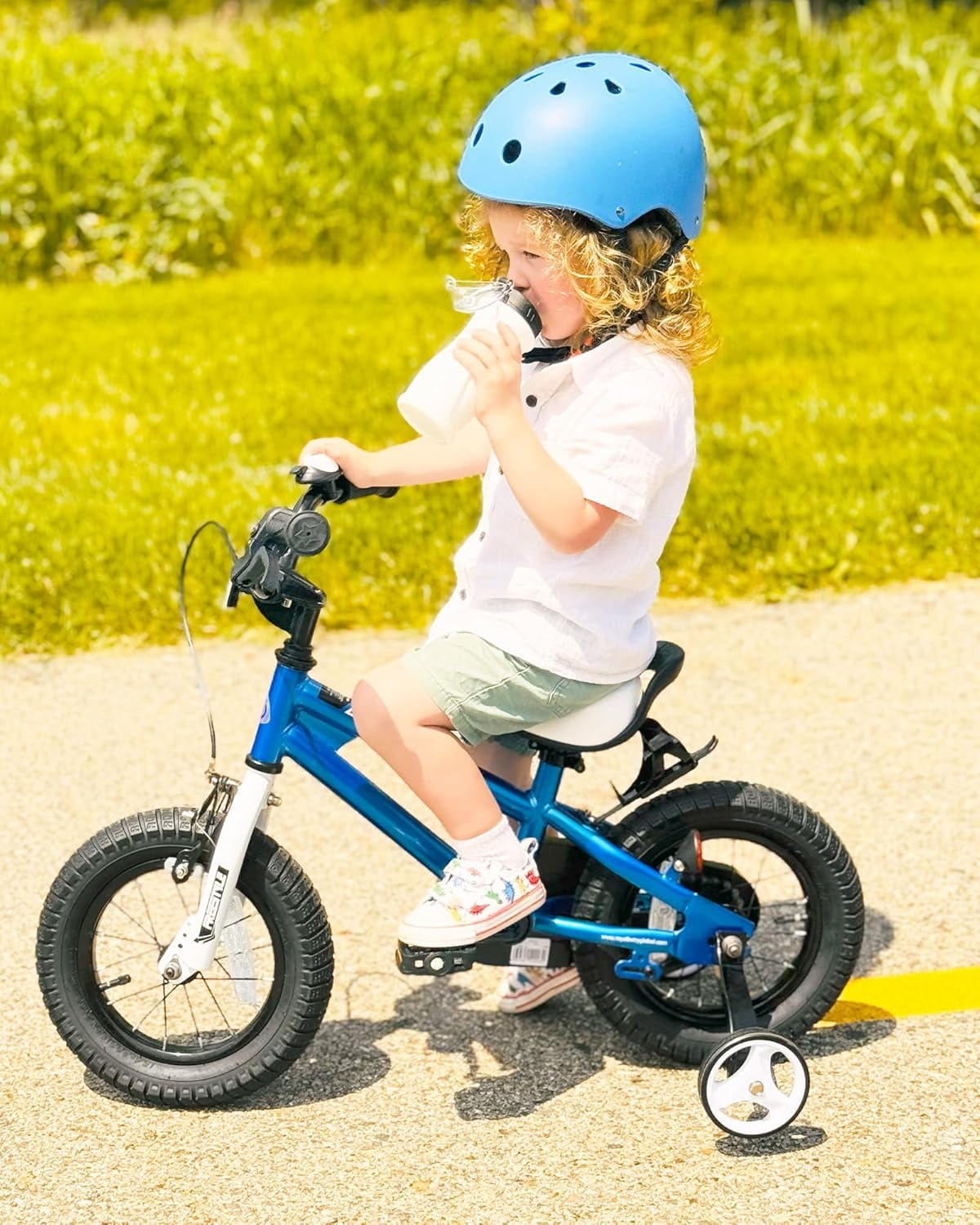 Royal Baby Freestyle Kids Bicycle (Blue, 16 in) 7tz5k