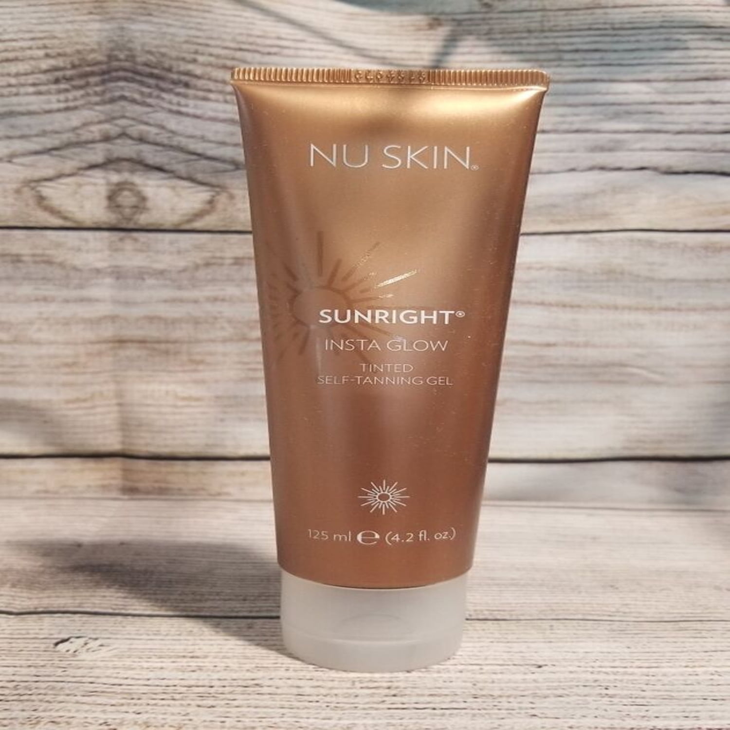 Nu Skin Sunright Insta Glow Self Tanning Gel, Streak-Free Bronzing Formula (Brown, 4.2 fl oz) oqmi8