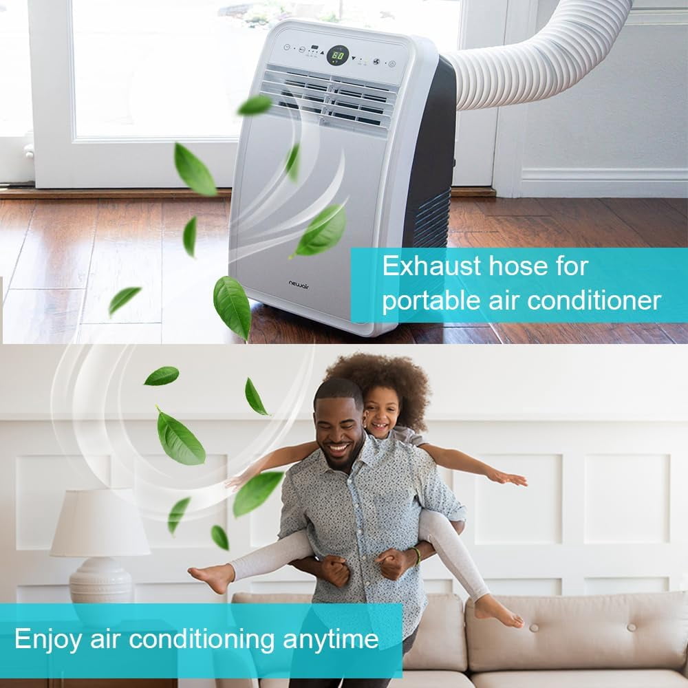 Saburrnity Portable Air Conditioner Exhaust Hose (5.9 in Diameter, 59 in Length) yhkqz